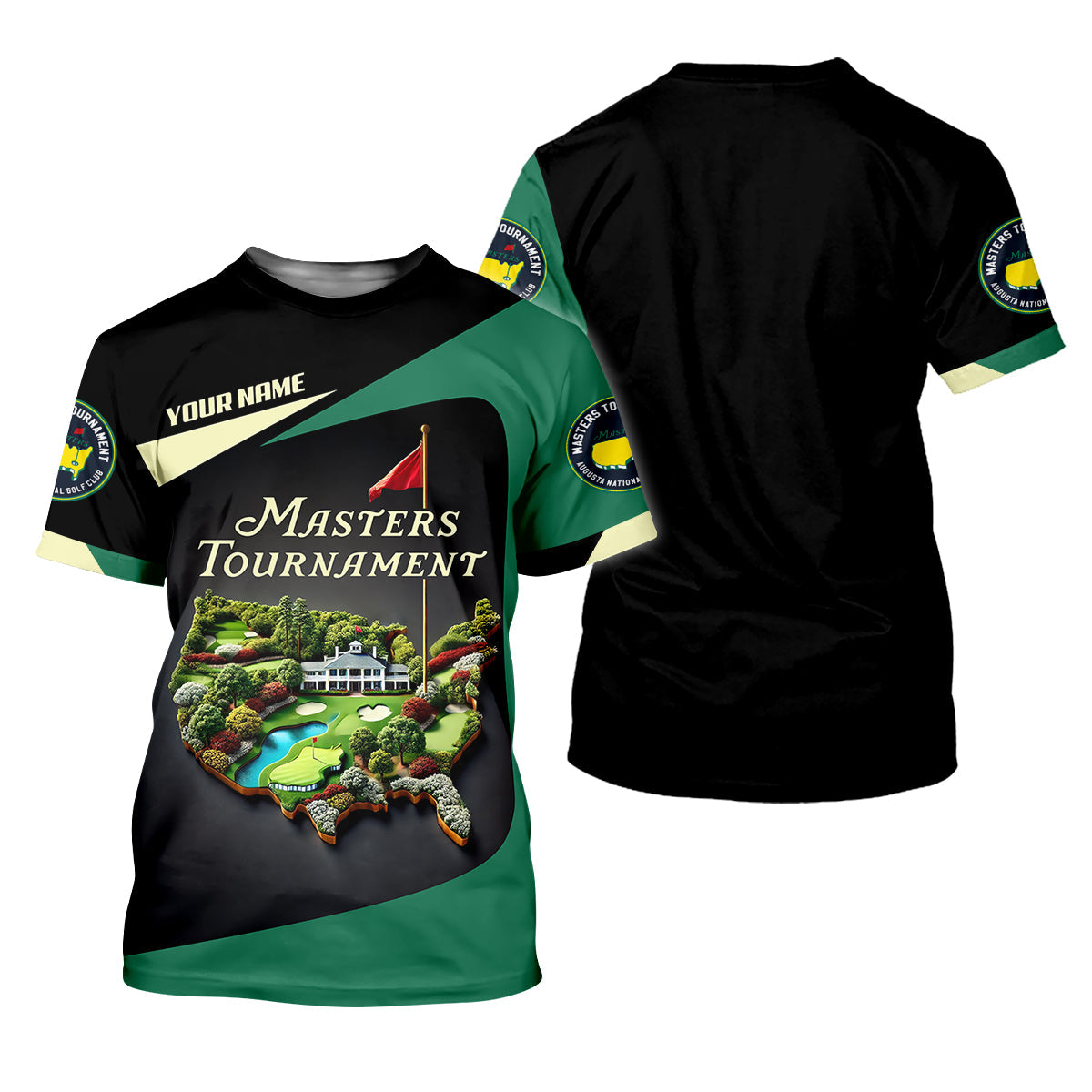 Custom Augusta Golf National Master Golf Polo Shirt, Golfing Apparel, Mens Golf Gift