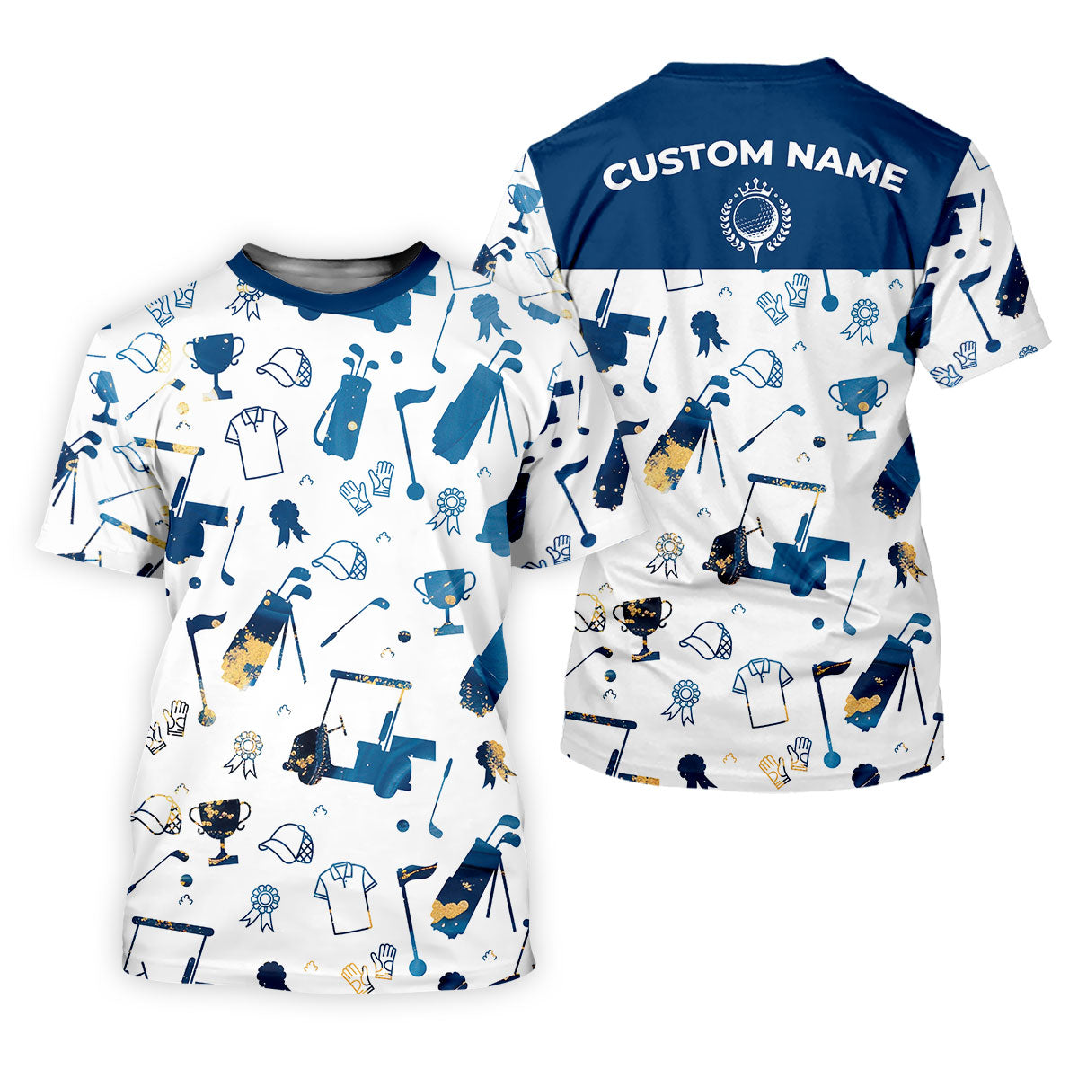 Personalized Golf Pattern Shirt, Ladies Golf Polos, Matching Golf Shirts, Women Golf Top