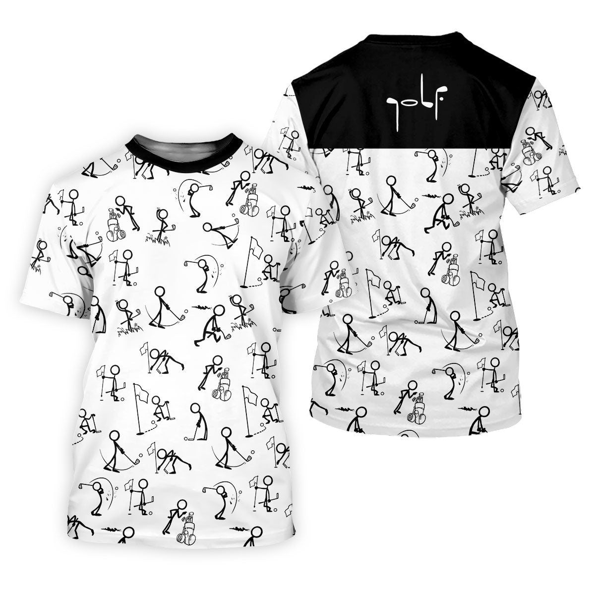 Personalized Mens Fun Golf Polos, Mens Funny Golf Shirts, Golf Gift Ideas For Him, Matching Golf Shirts