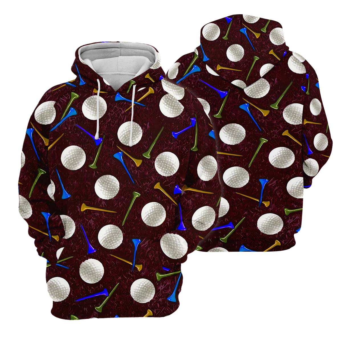 Golf Balls Men's Golf Polo Shirt, Funny Golf Shirt, Golf Gifts For Dad