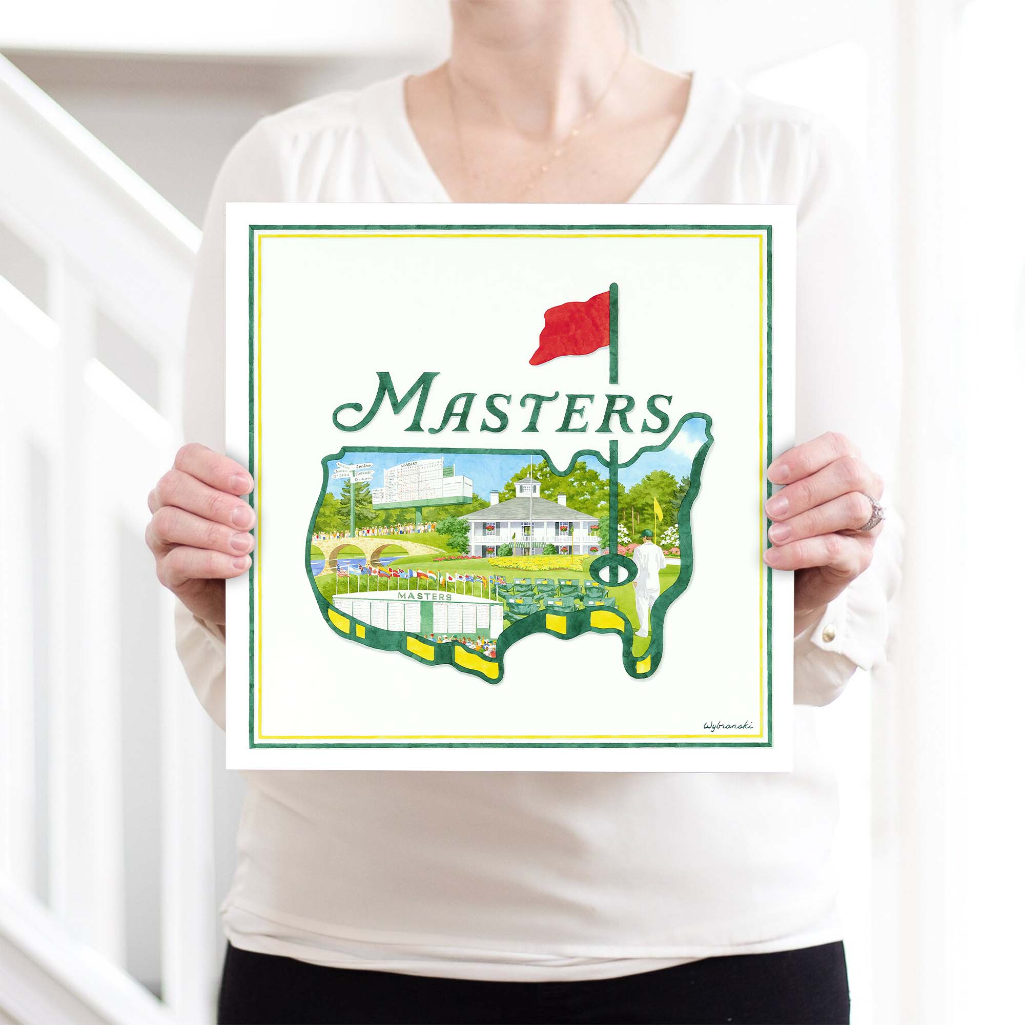 2025 The Masters Experience Canvas, Augusta Golf Master, Golf Decor, Gifts For Golf Lovers