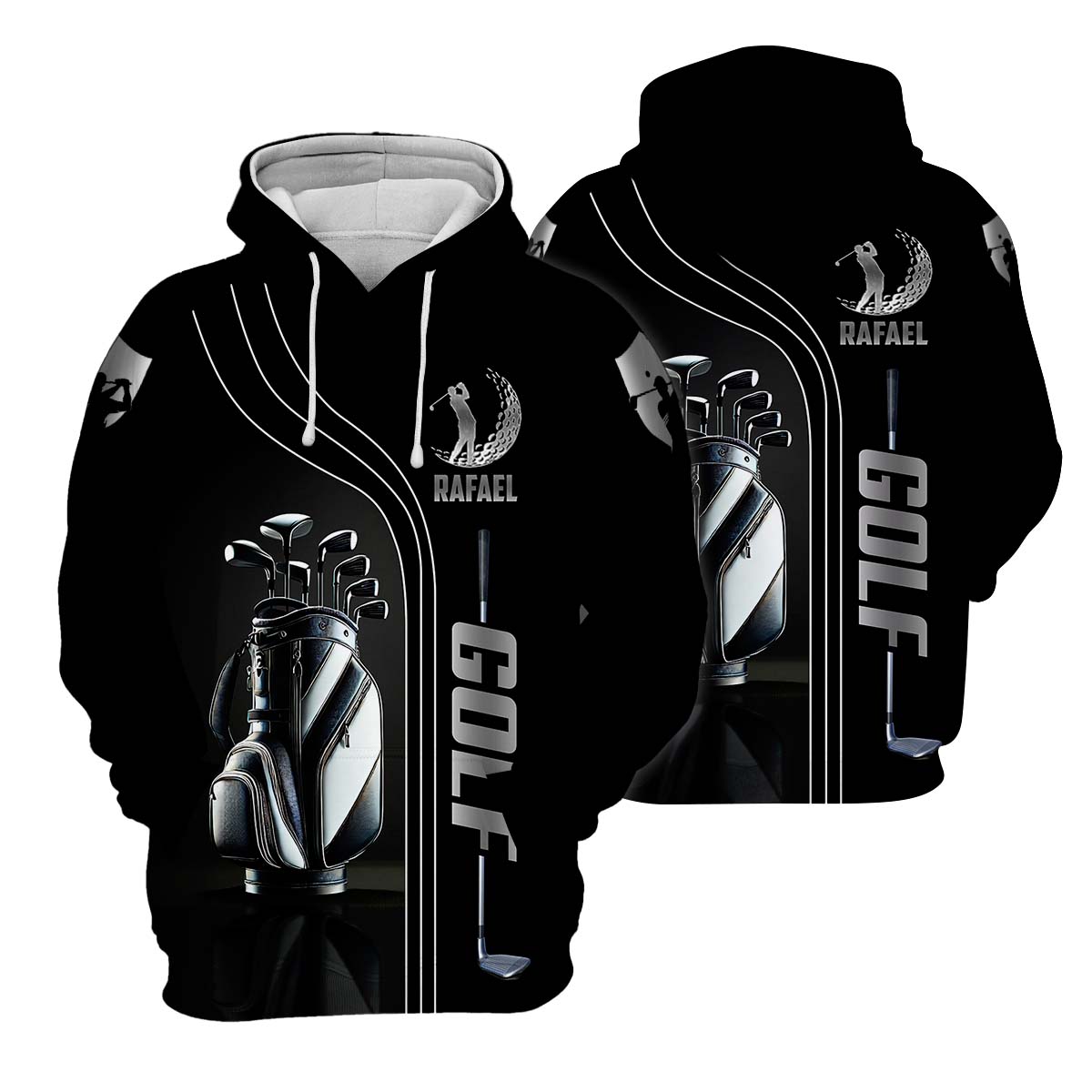 Custom Name Men's Golf Polo Shirt, Funny Golf Shirt, Gifts For Golfer