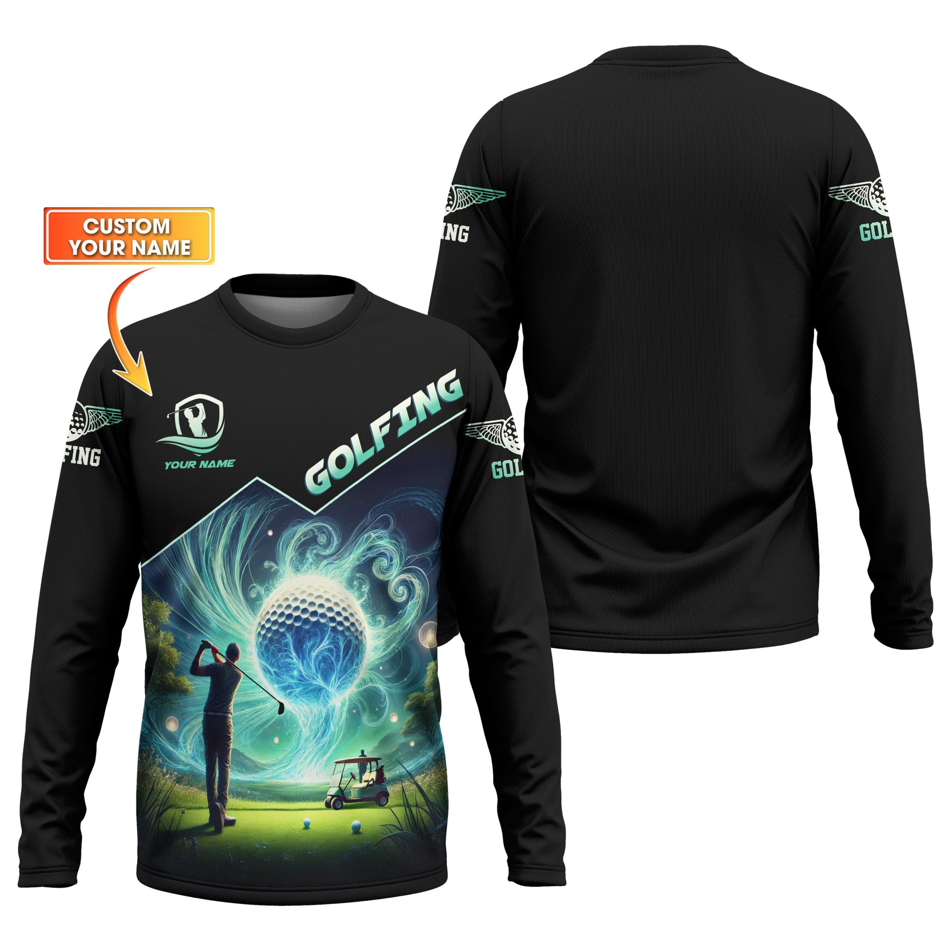 Custom Men's Golf Polo Shirt, Golfing Apparel, Mens Golf Gift, Gift For Golf Lovers