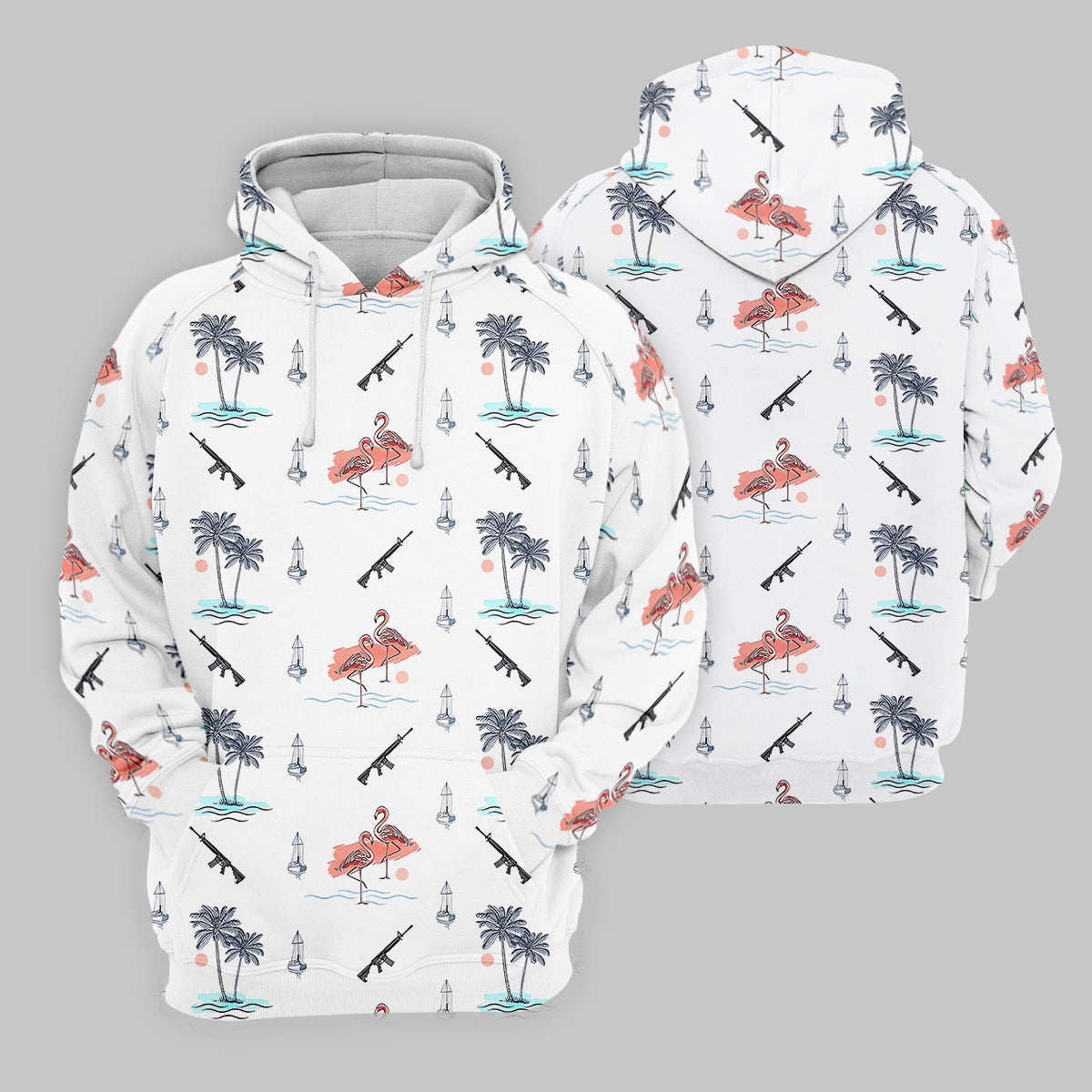 Flamingo Golf Polo Shirt, Mens Golf Gift, Funny Golf Shirt, Tropical Shirt