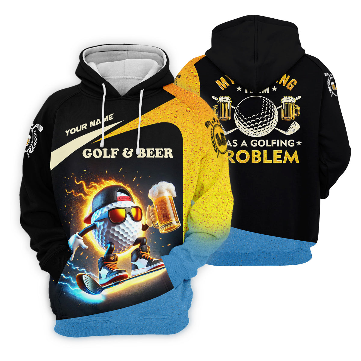 My Drinking Team Has A Golfing Problem Funny Golf Polo Shirt, Gift For Golfers, Team Golf Shirts