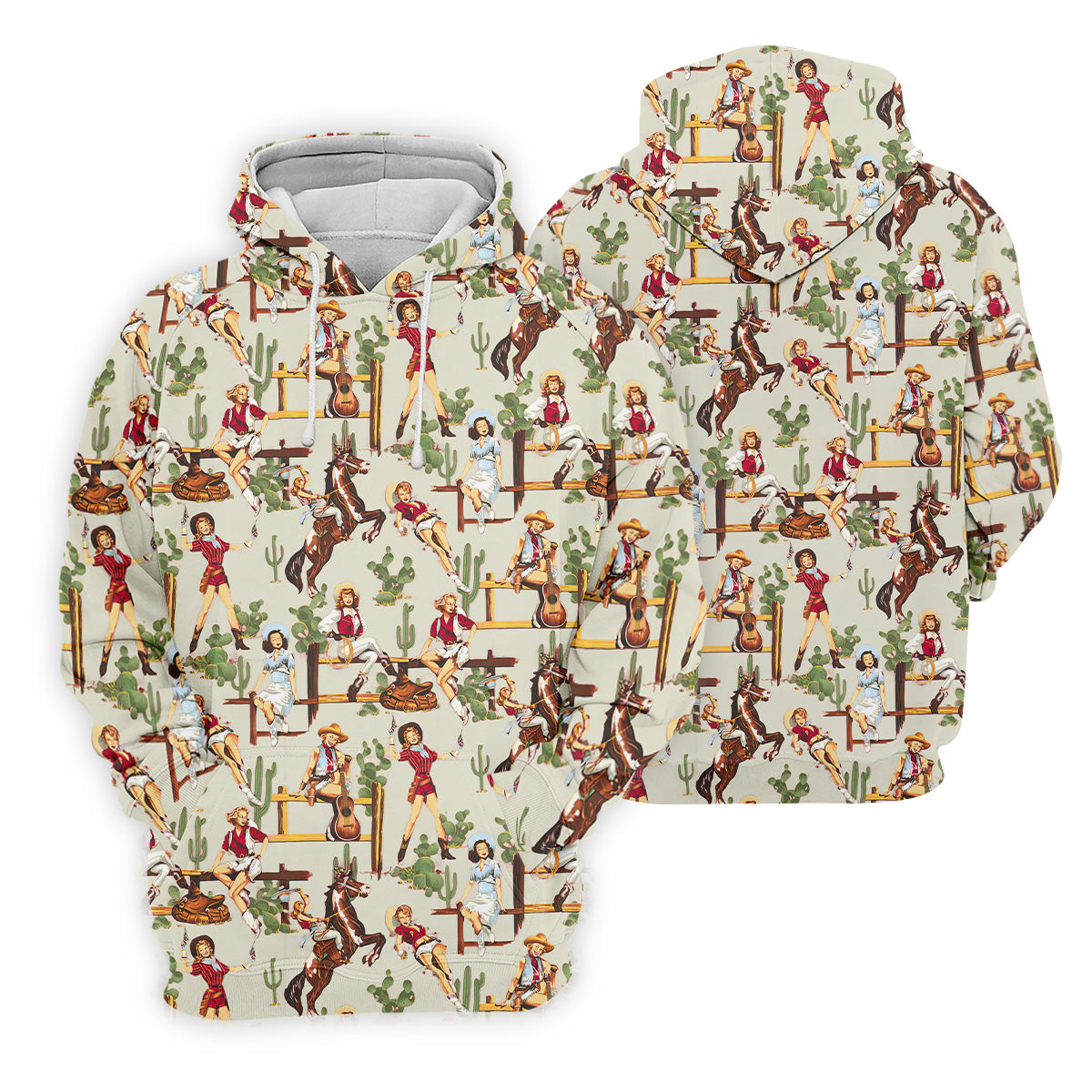 Desert Cowgirl Western Golf Shirt, Fun Golf Shirts For Men, Men's Golf Polo, Cool Golf Gifts