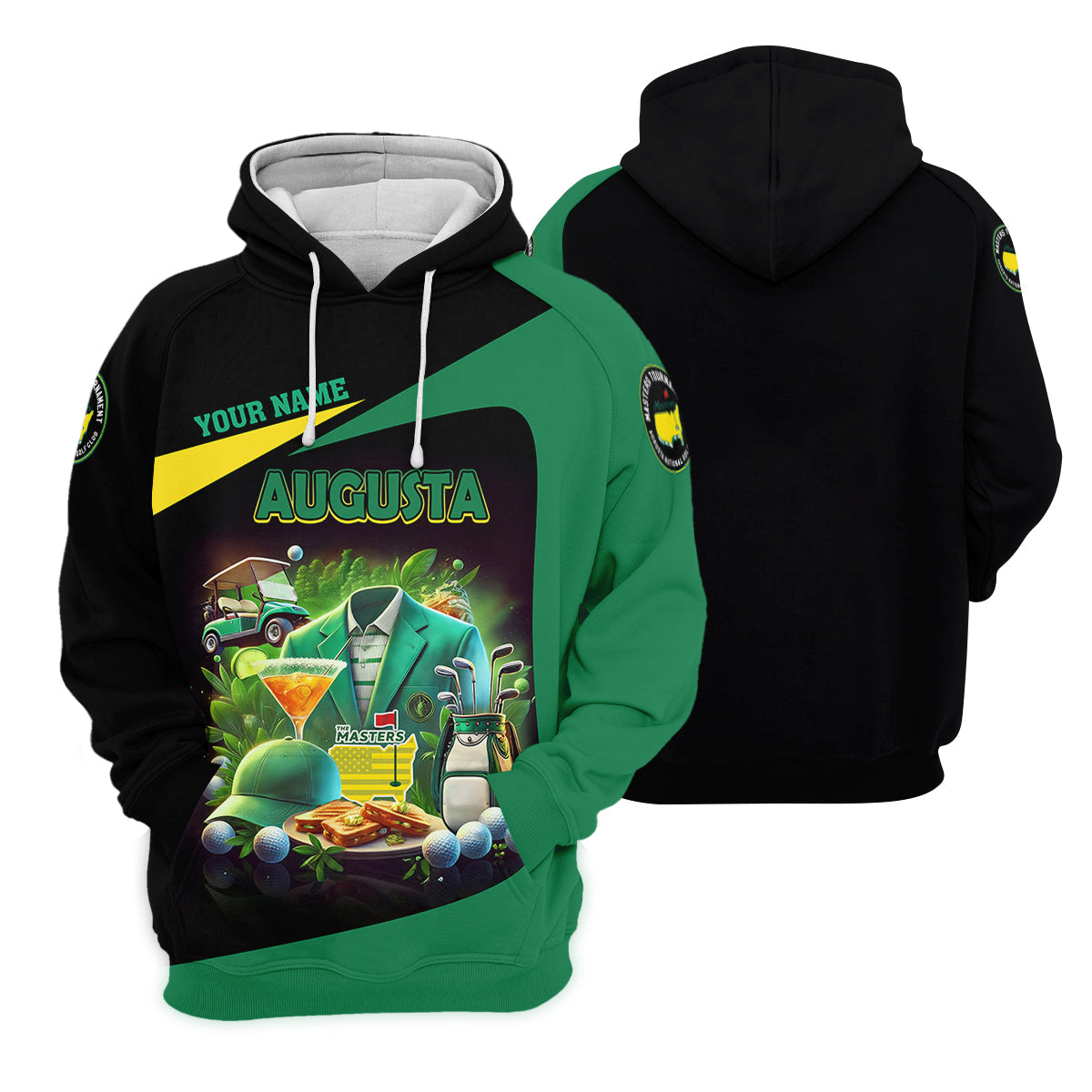 Custom Augusta Golf Master Men's Golf Polo Shirt, Mens Golf Gift, Mens Golf Shirt