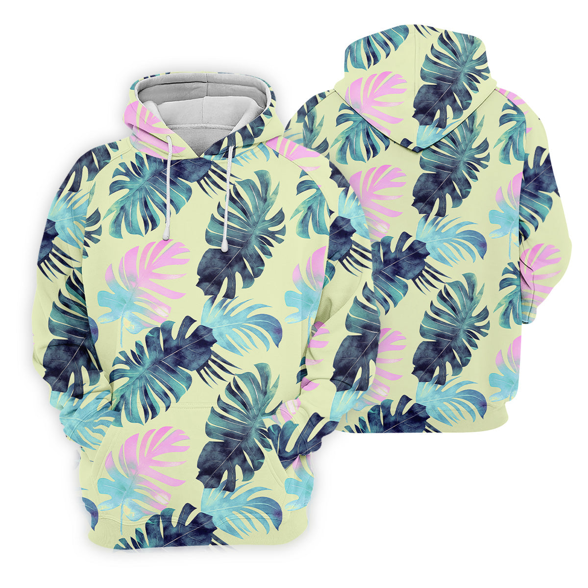 Tropical Palm Leaves Golf Tops For Men, Mens Golf Polo Shirts, Unique Gift For Golfer, Golfing Apparel