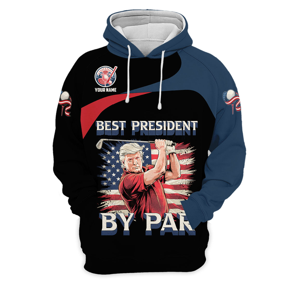 Funny Best President By Par Customize Golf Shirts For Men, Golf Clothes Men, Men Golf Gifts