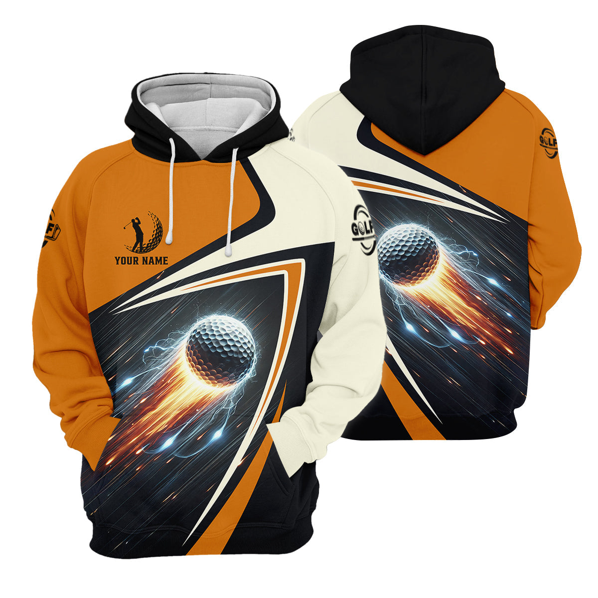 Custom Golf Ball Men's Golf Polo Shirt, Golfing Apparel, Golf Gifts For Men