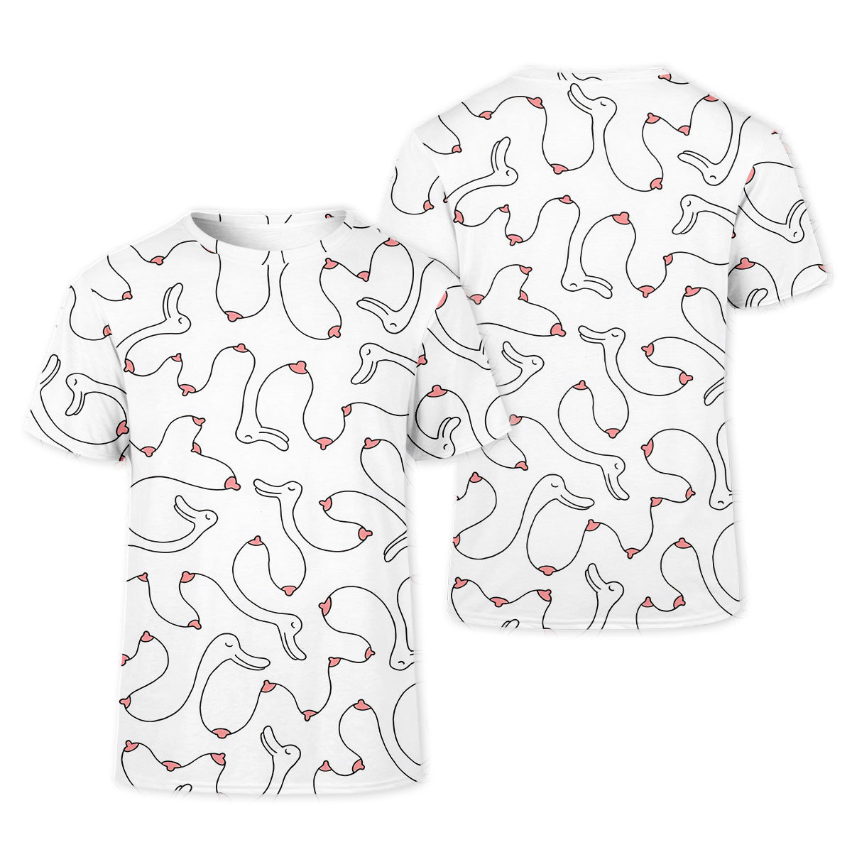 Funny Boob Goose Womens Golf Polo Shirt, Ladies Golf Clothes, Custom Ladies Golf Shirt