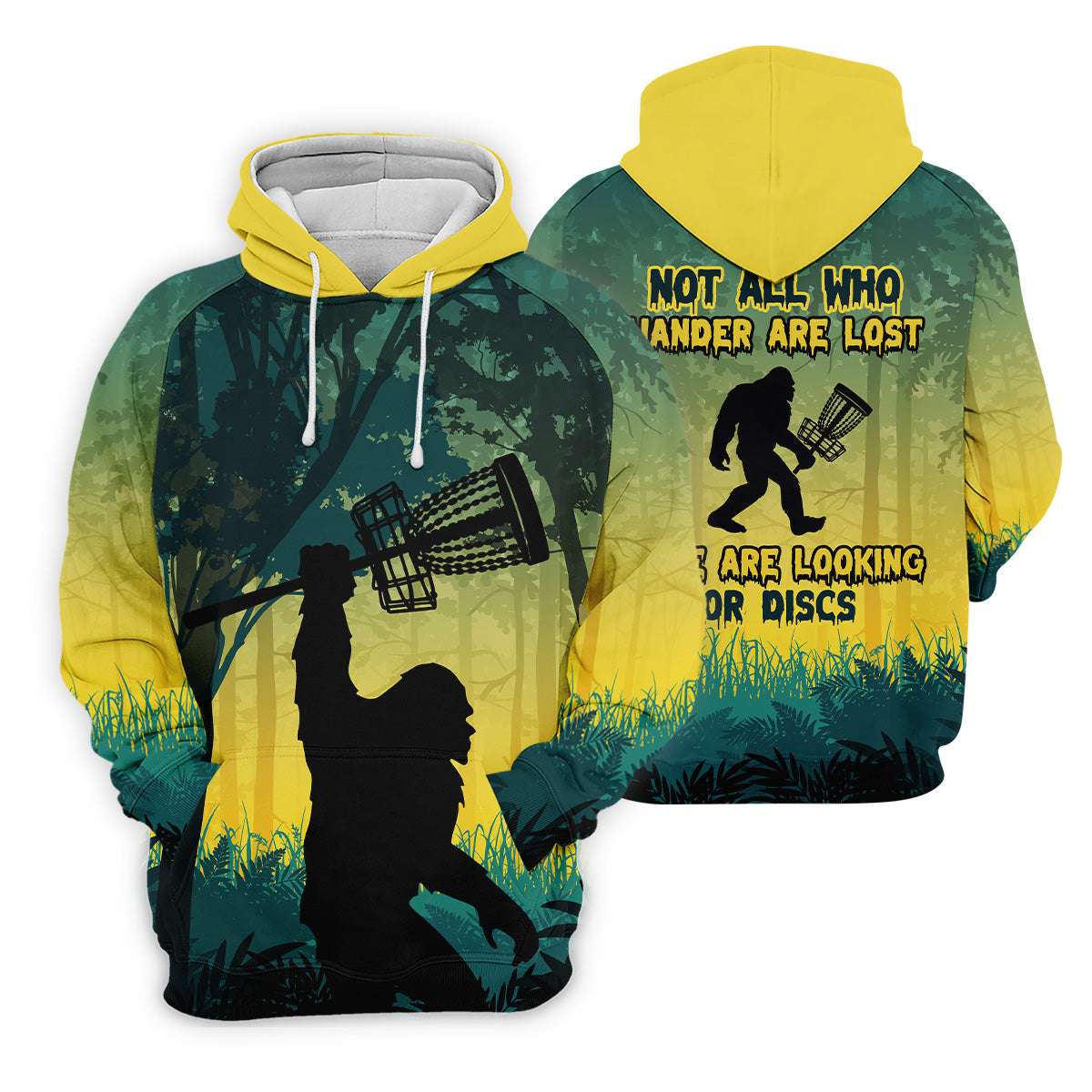 Bigfoot Discs Golf Men's Golf Polo Shirt, Golfing Apparel, Mens Golf Gift, Funny Golf Shirt