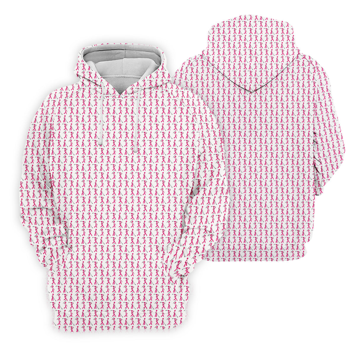 Funny Stick Breast Cancer Golf Shirt, Breast Cancer Support Shirts, Ladies Golf Shirt, Womens Golf Polo