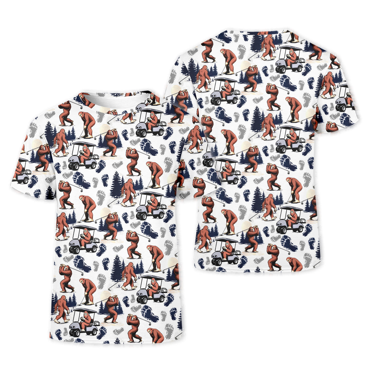 Sasquatch Golf Shirt, Bigfoot Shirt, Fun Womens Golf Shirts, Matching Golf Shirts, Ladies Golf Shirts