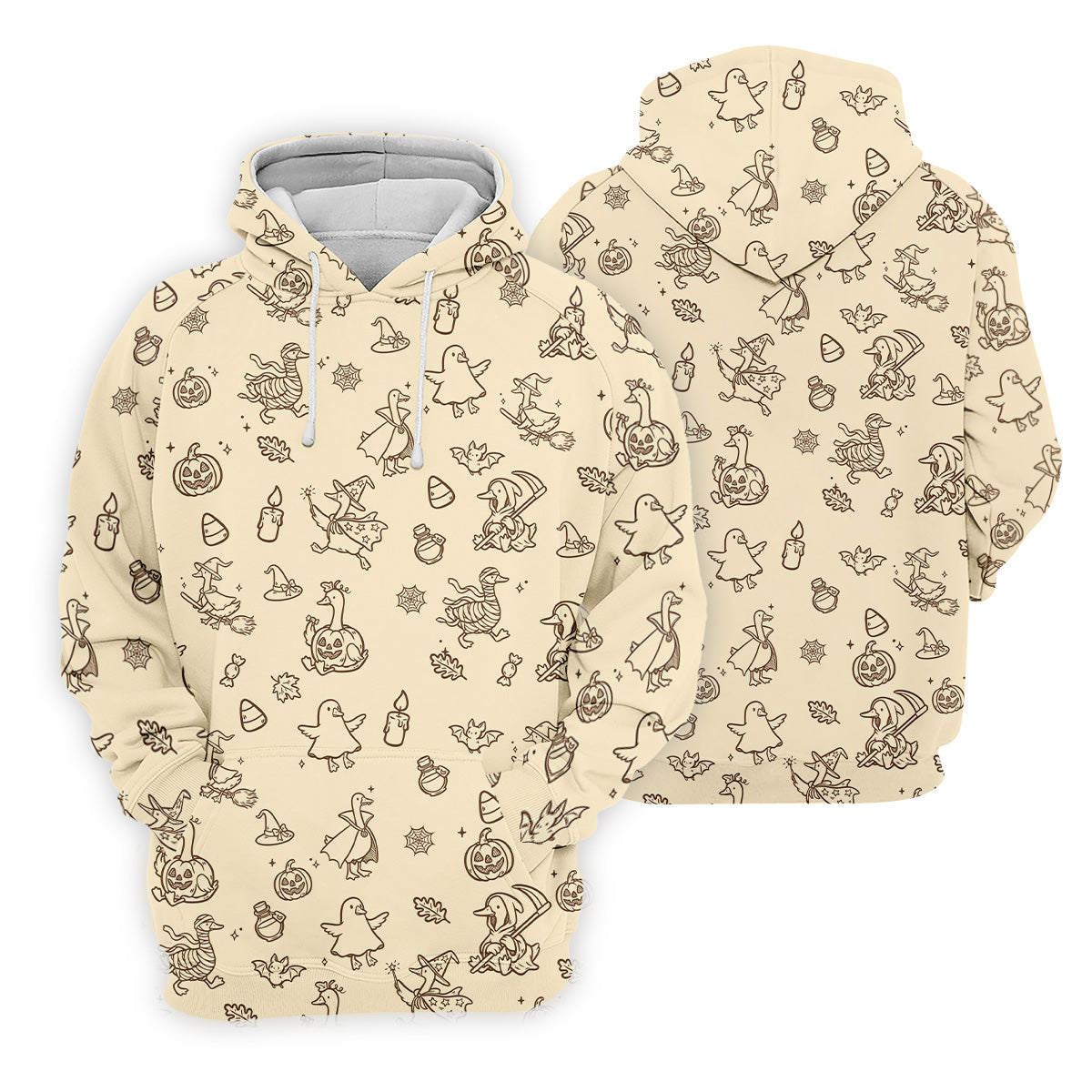 Goose Halloween, Doodle Pattern, Beige Golf Shirt, Sleeveless Womens Golf Shirts, Women Golf Top, Ladies Golf Shirts