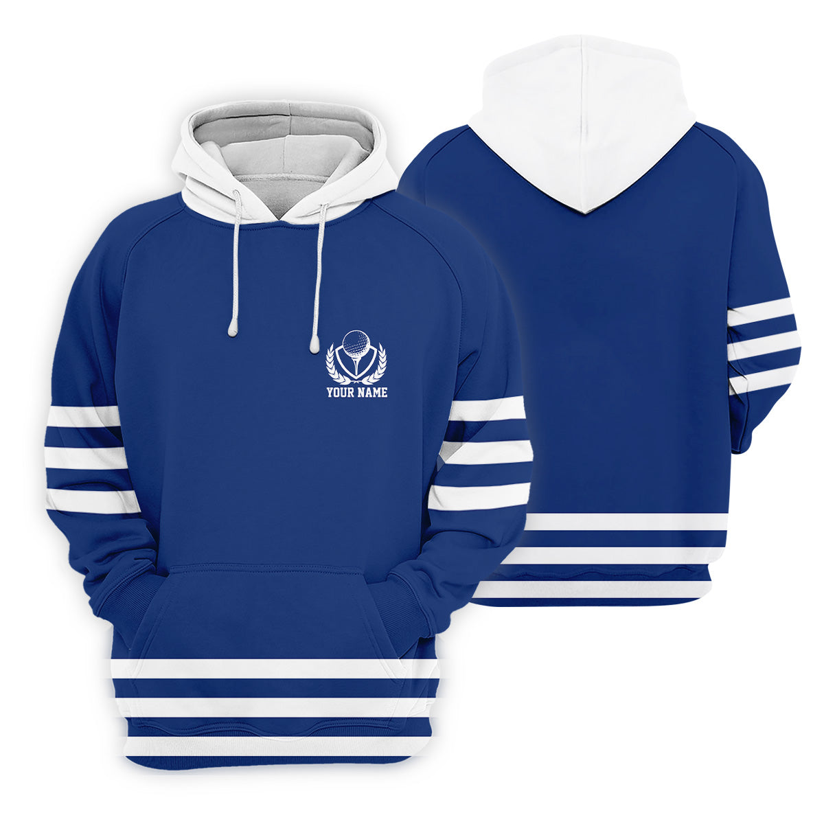 Blue And White Striped Golf Shirt, Golf Tops For Men, Mens Golf Polo Shirts, Cool Golf Gifts, Golfing Apparel