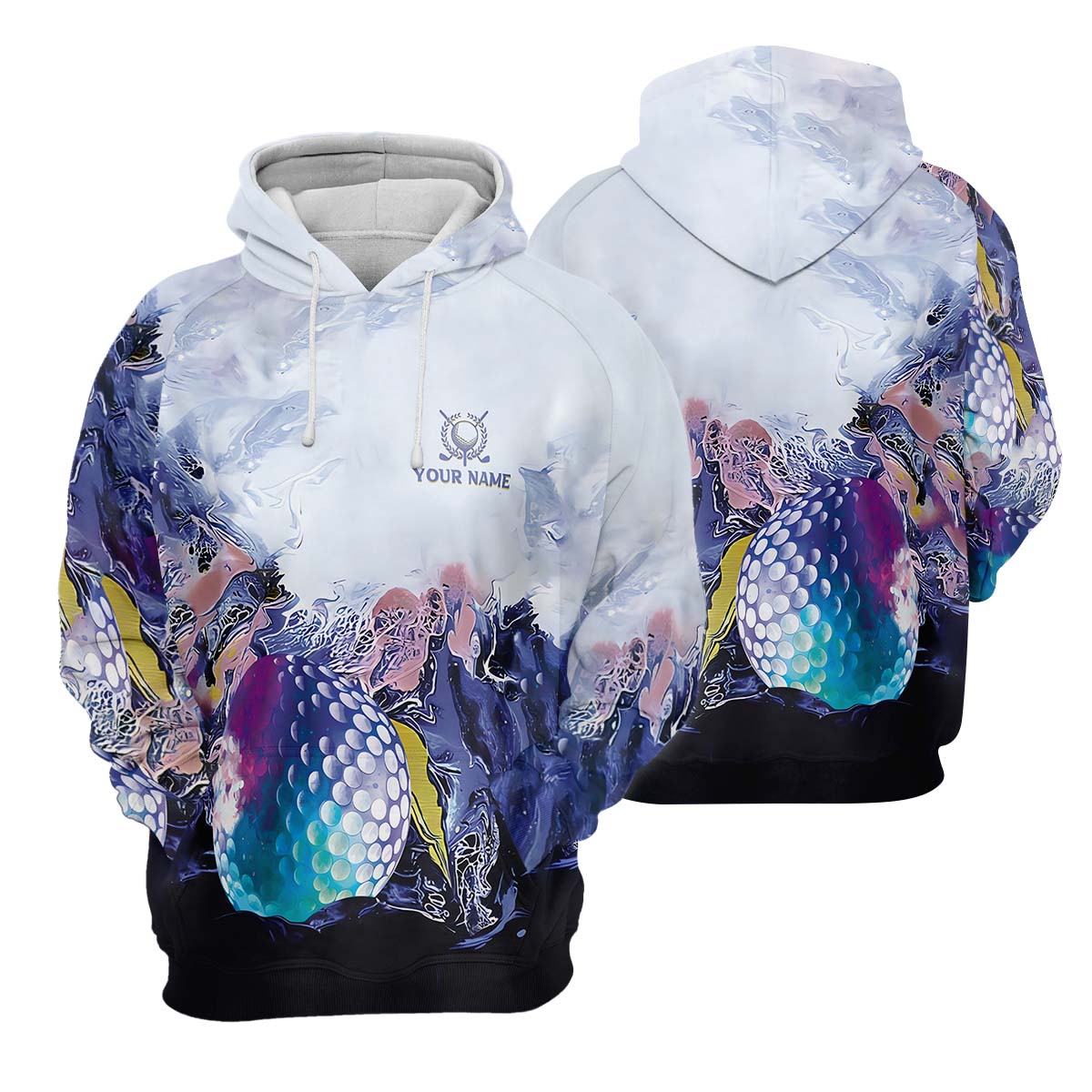 Watercolor Womens Golf Polo Shirt, Team Golf Shirt, Golfing Apparel, Womens Golf Gifts