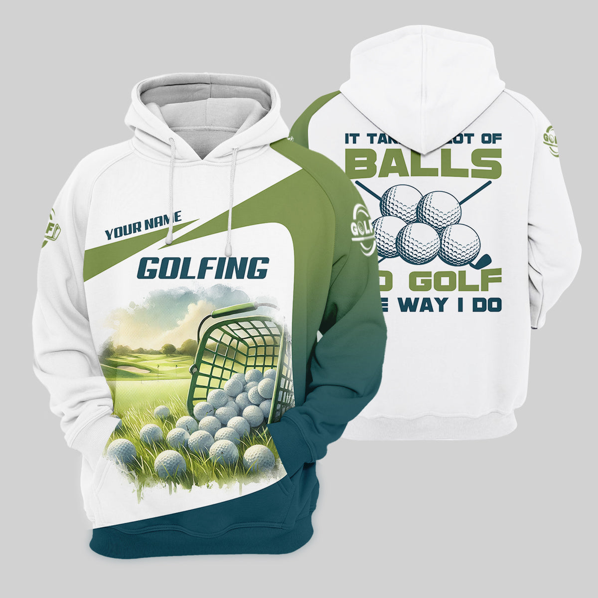 It Takes A Lot Of Balls To Play Golf Like I Do Custom Men Golf Polo Shirt, Golf Lover Gifts