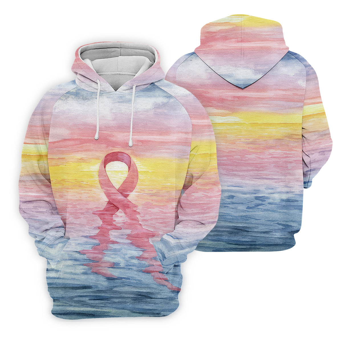 Pink Ribbon Breast Cancer Men's Polo Shirt, Breast Cancer Awareness Shirt, Men Golf Shirt, Golf Gift For Him