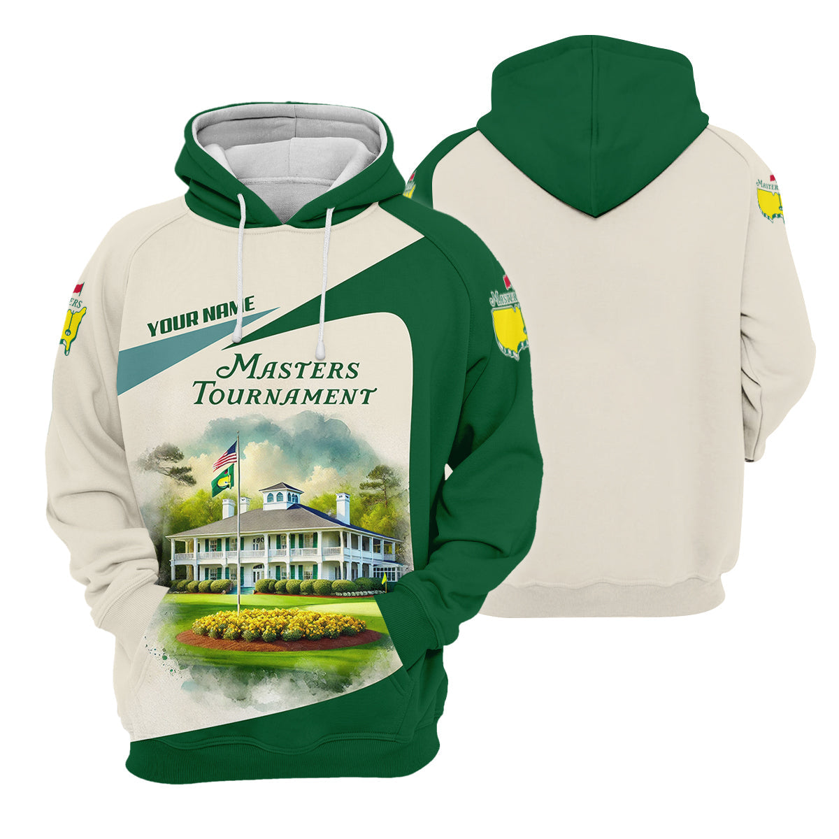 Masters Tournament Augusta Golf Course Customize Mens Golf Polo Shirt, Golfing Apparel, Funny Golf Shirt