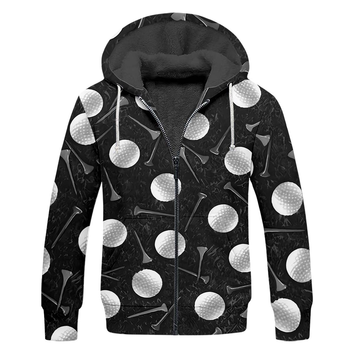 Golf Balls Black Men's Golf Polo Shirt, Funny Golf Shirt, Gifts For Golfer