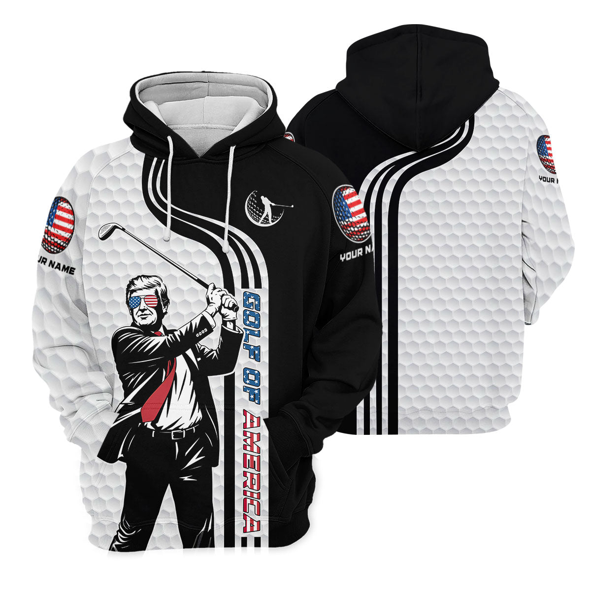 Golf Of America Mens Patriotic Golf Shirts, Mens Golf Gift, Mens Golf Polo Shirts, Golf Shirts For Men