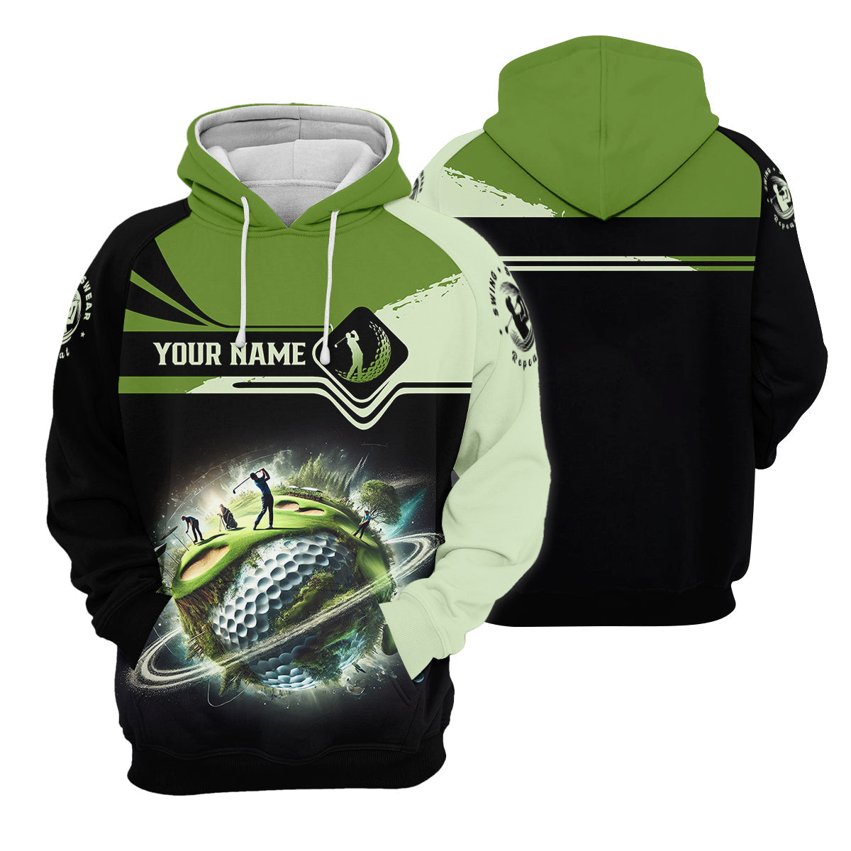 Fairway Golf Mens Golf Polo Shirt, Golfing Apparel, Mens Golf Gift, Funny Golf Shirt