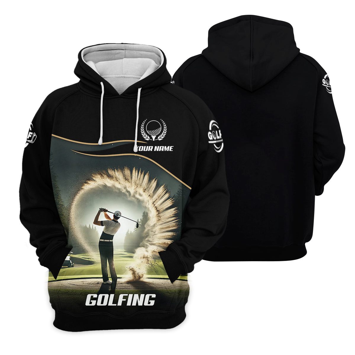 Custom Elite Golfer Golf Polo Shirt, Gift For Golfers, Mens Golf Gift