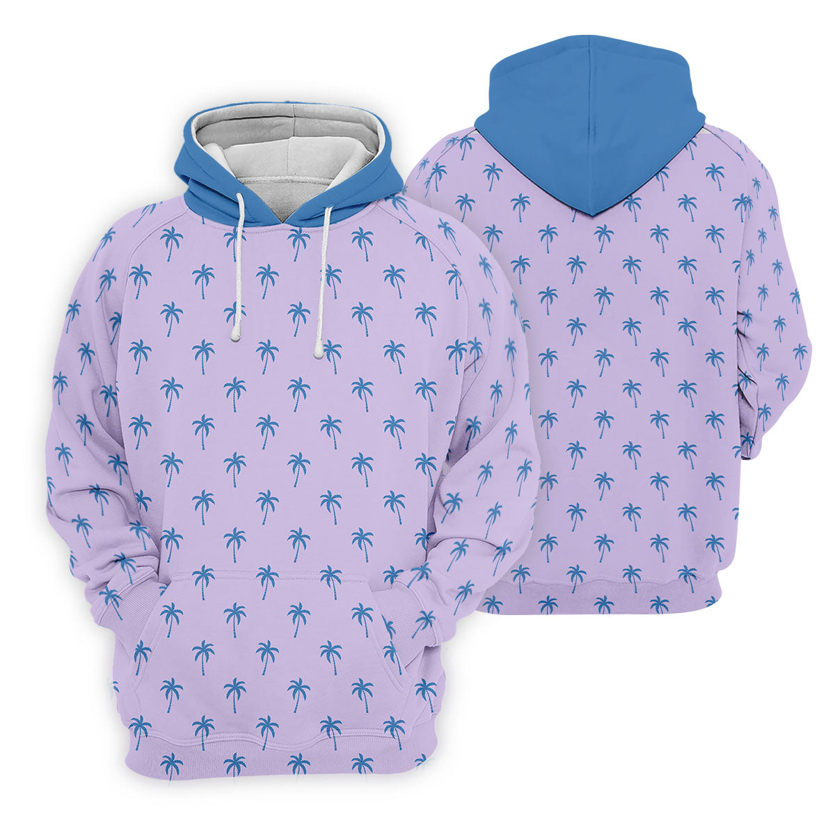 Palm Tree Pattern Hawaiian Polo Golf Shirts, Mens Hawaiian Golf Shirts, Matching Golf Shirts For Couple