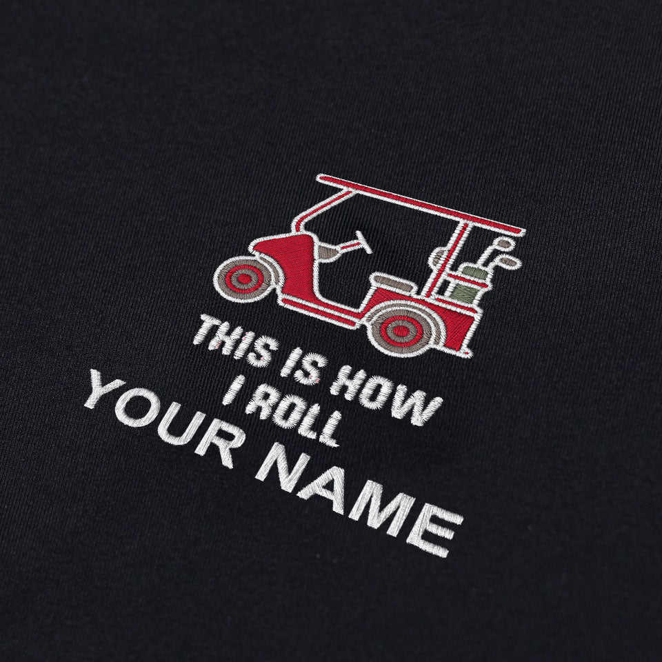 This Is How I Roll Custom Embroidered Golf Polo Shirt, Dad Golf Gift