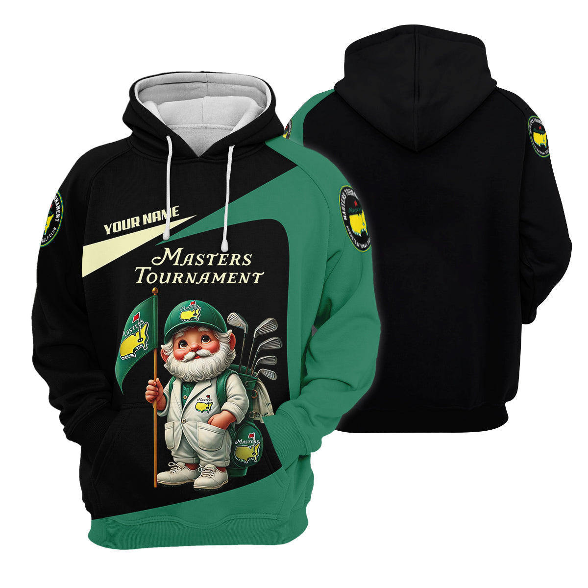 Masters Gnomes Custom Mens Golf Polo Shirt, Master Tournament Shirt, Mens Golf Gift, Funny Golf Shirt