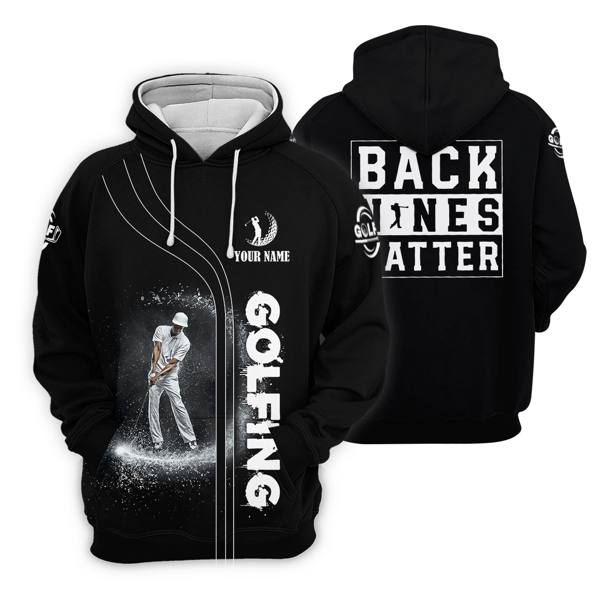 Back Nines Matter Custom Funny Golf Polo Shirt, Dad Golf Gifts