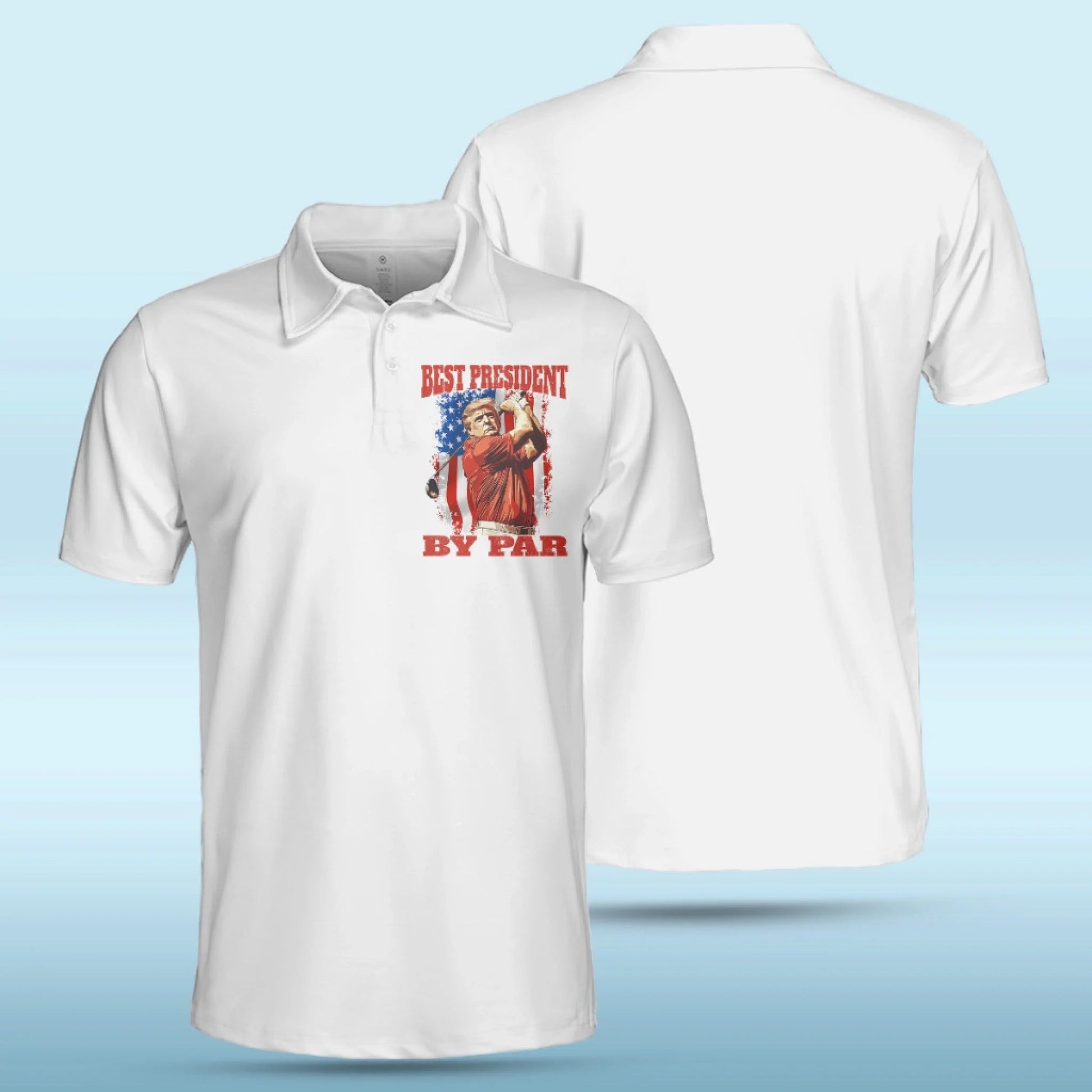 The Champion Who Never Backed Down Polo Shirt, US Patriotic Pride Men's Golf Polo Shirt, Patriotic Golf Shirt