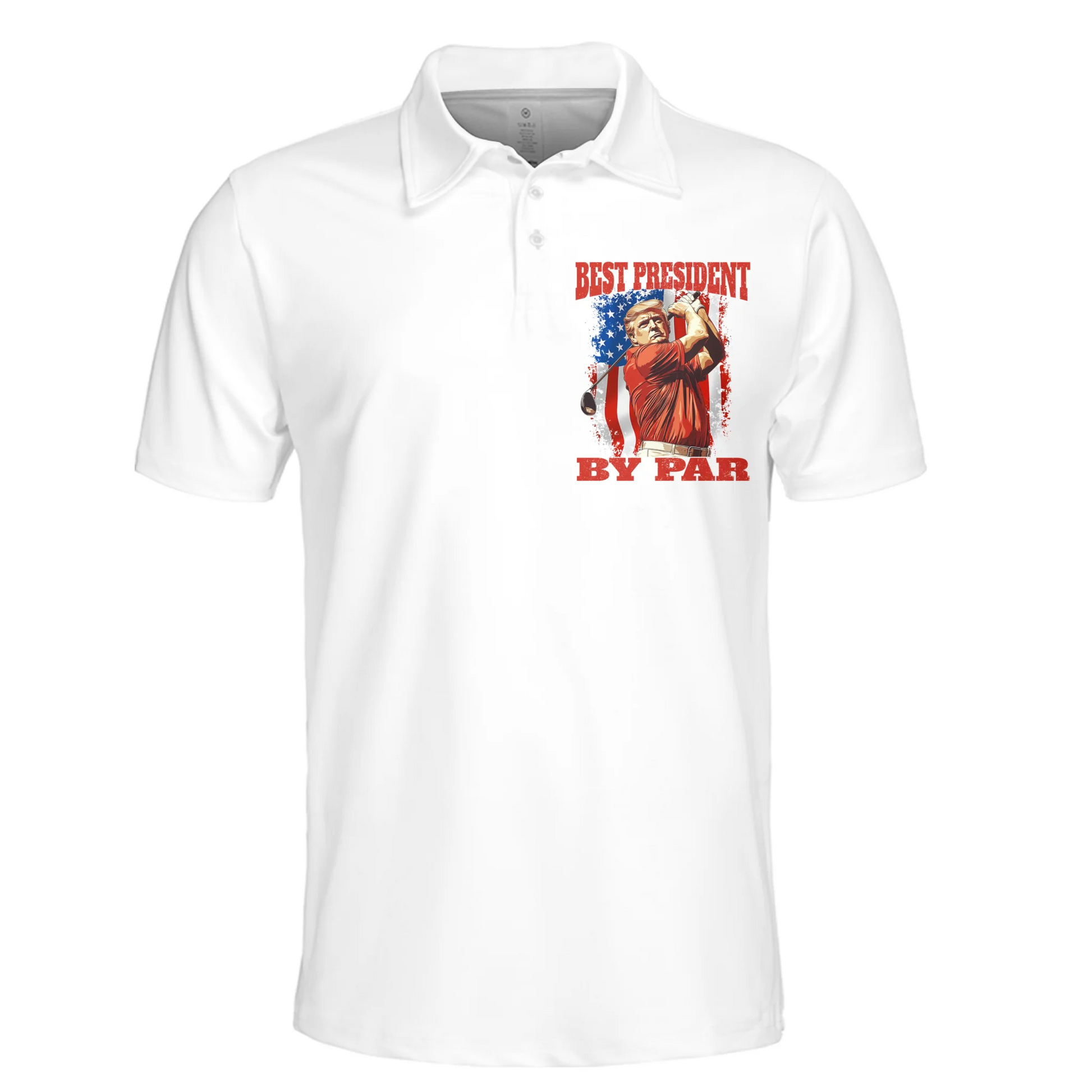The Champion Who Never Backed Down Polo Shirt, US Patriotic Pride Men's Golf Polo Shirt, Patriotic Golf Shirt