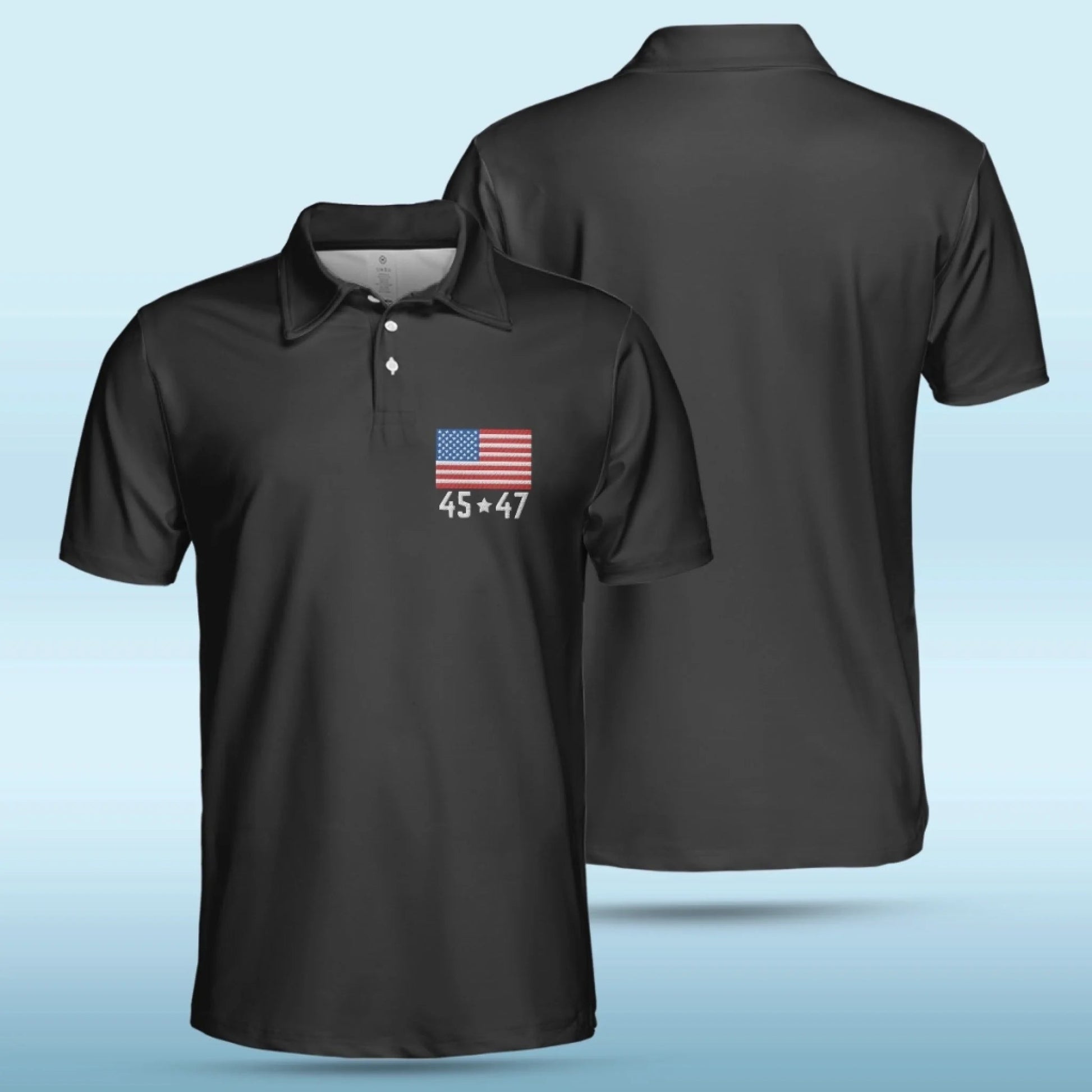 The Brave One Who Never Gave In Polo Shirt, US Patriotic Pride Men's Golf Polo Shirt, Patriotic Golf Shirt