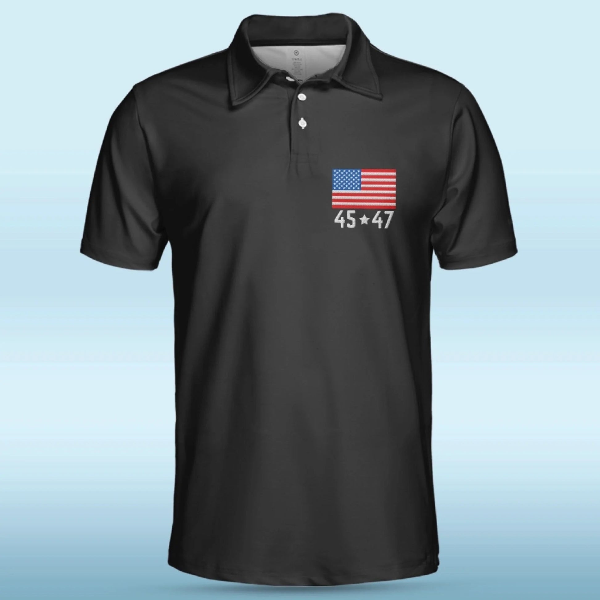 The Brave One Who Never Gave In Polo Shirt, US Patriotic Pride Men's Golf Polo Shirt, Patriotic Golf Shirt