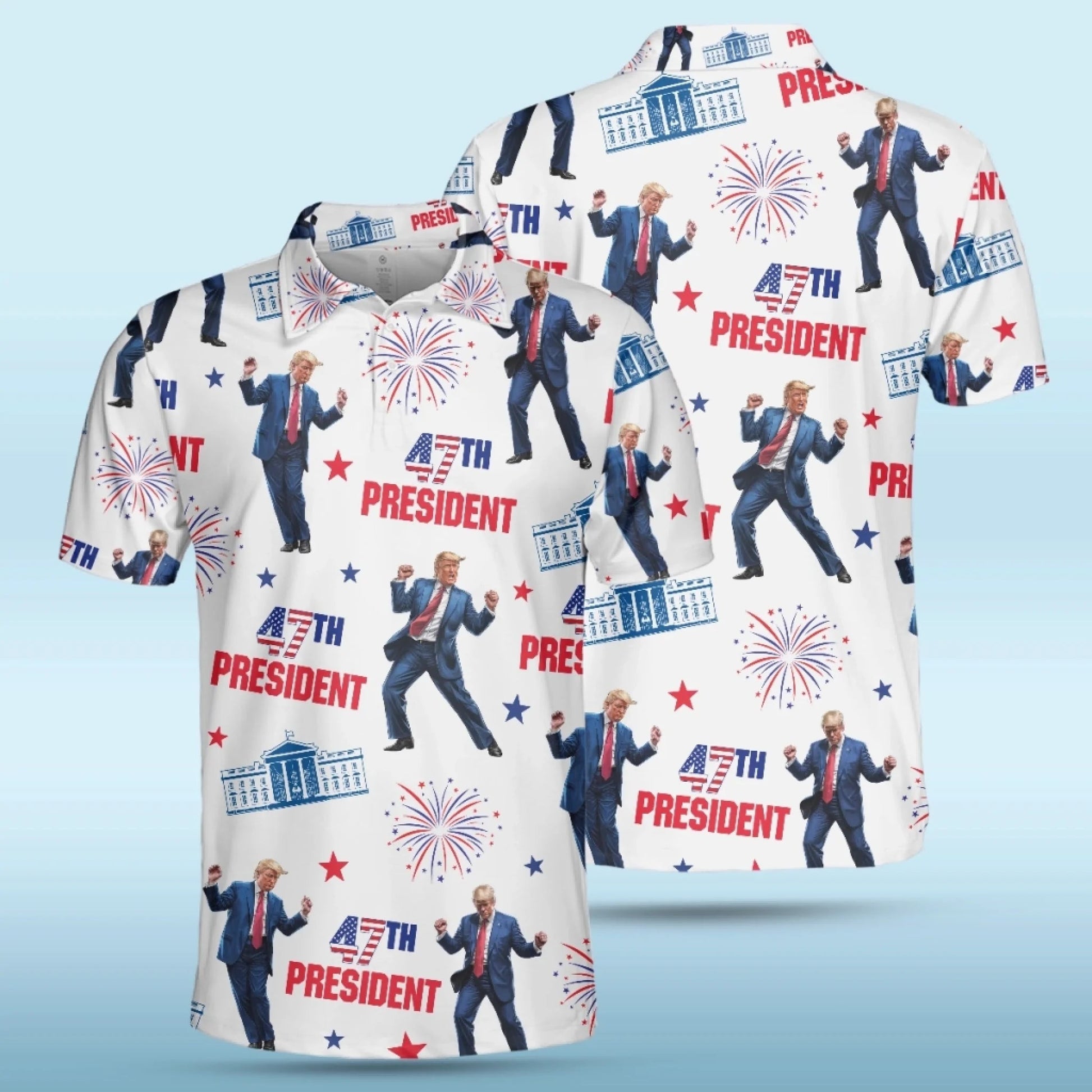 Winners Don’t Miss Putts Or Elections Polo Shirt, US Patriotic Pride Men's Golf Polo Shirt, Patriotic Golf Shirt