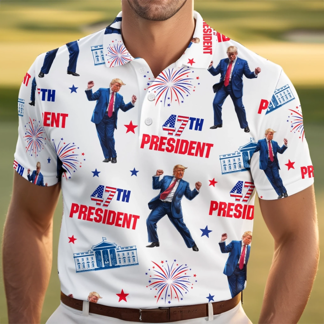 Winners Don’t Miss Putts Or Elections Polo Shirt, US Patriotic Pride Men's Golf Polo Shirt, Patriotic Golf Shirt