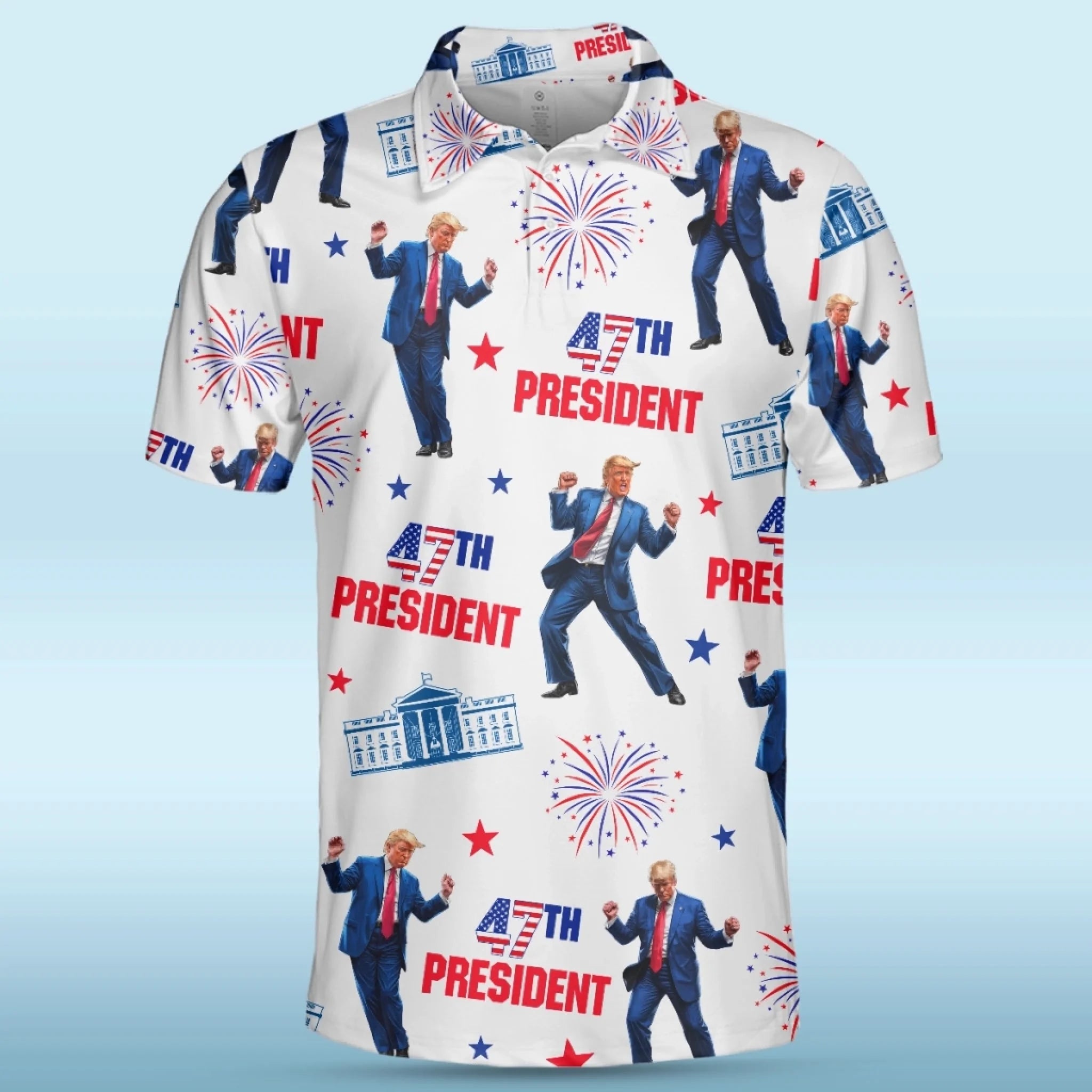 Winners Don’t Miss Putts Or Elections Polo Shirt, US Patriotic Pride Men's Golf Polo Shirt, Patriotic Golf Shirt