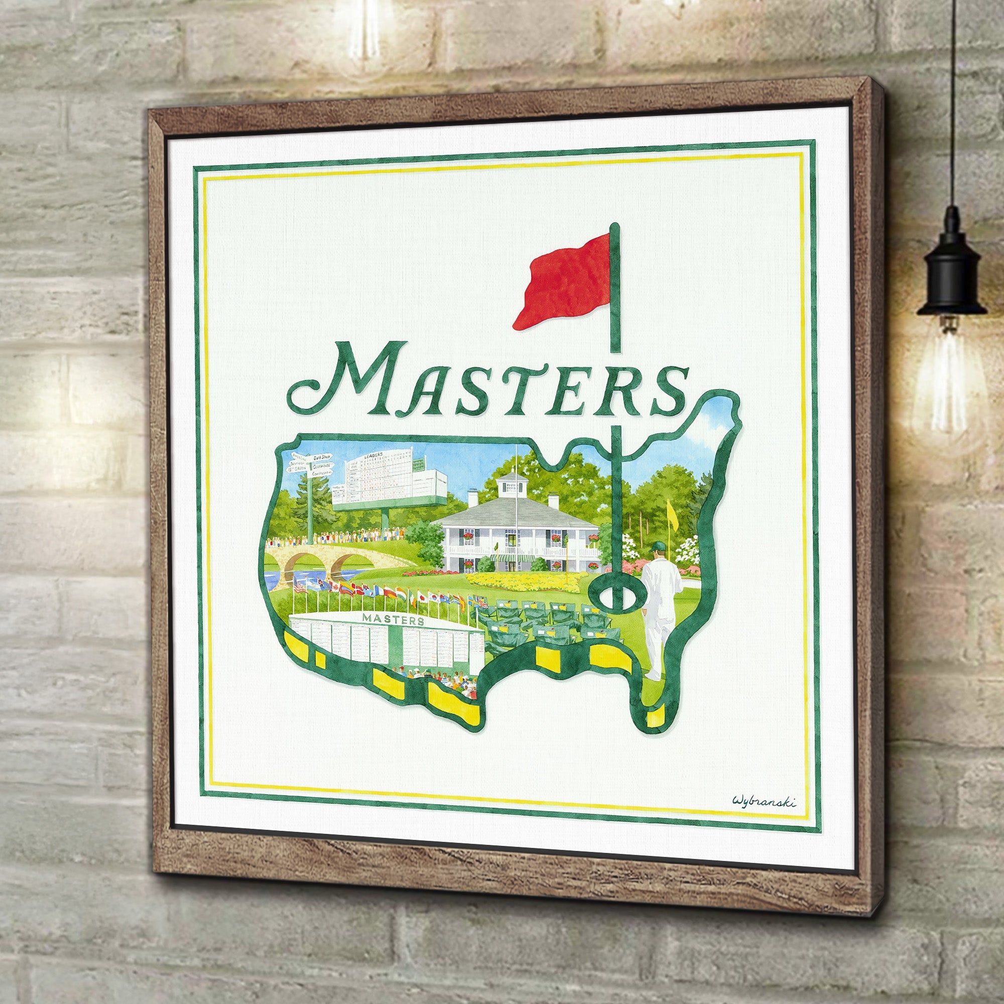 2025 The Masters Experience Canvas, Augusta Golf Master, Golf Decor, Gifts For Golf Lovers