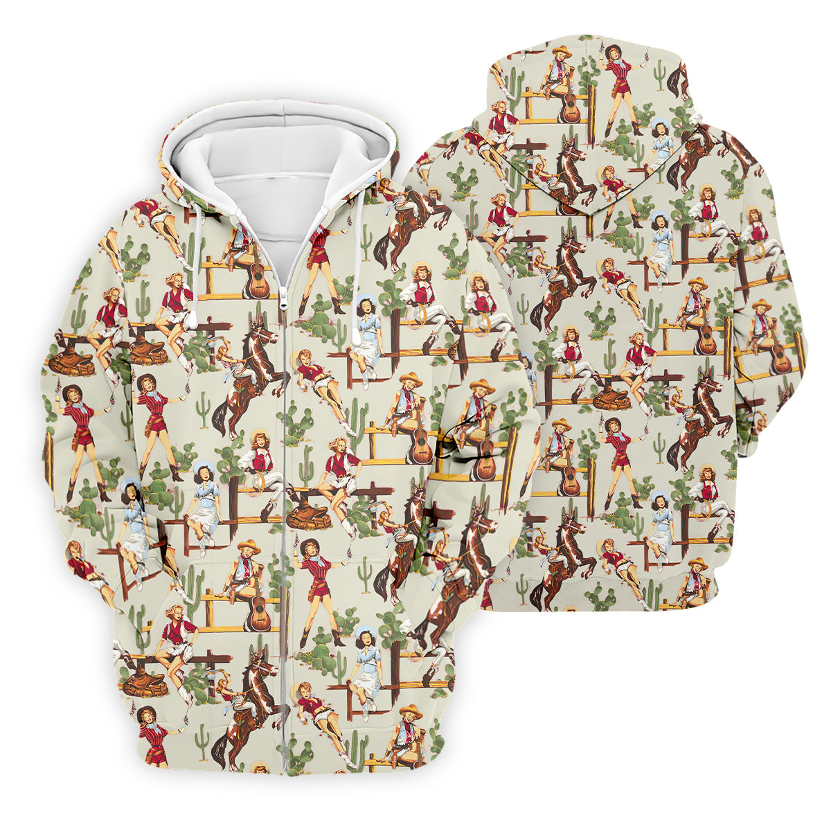 Desert Cowgirl Western Golf Shirt, Fun Golf Shirts For Men, Men's Golf Polo, Cool Golf Gifts