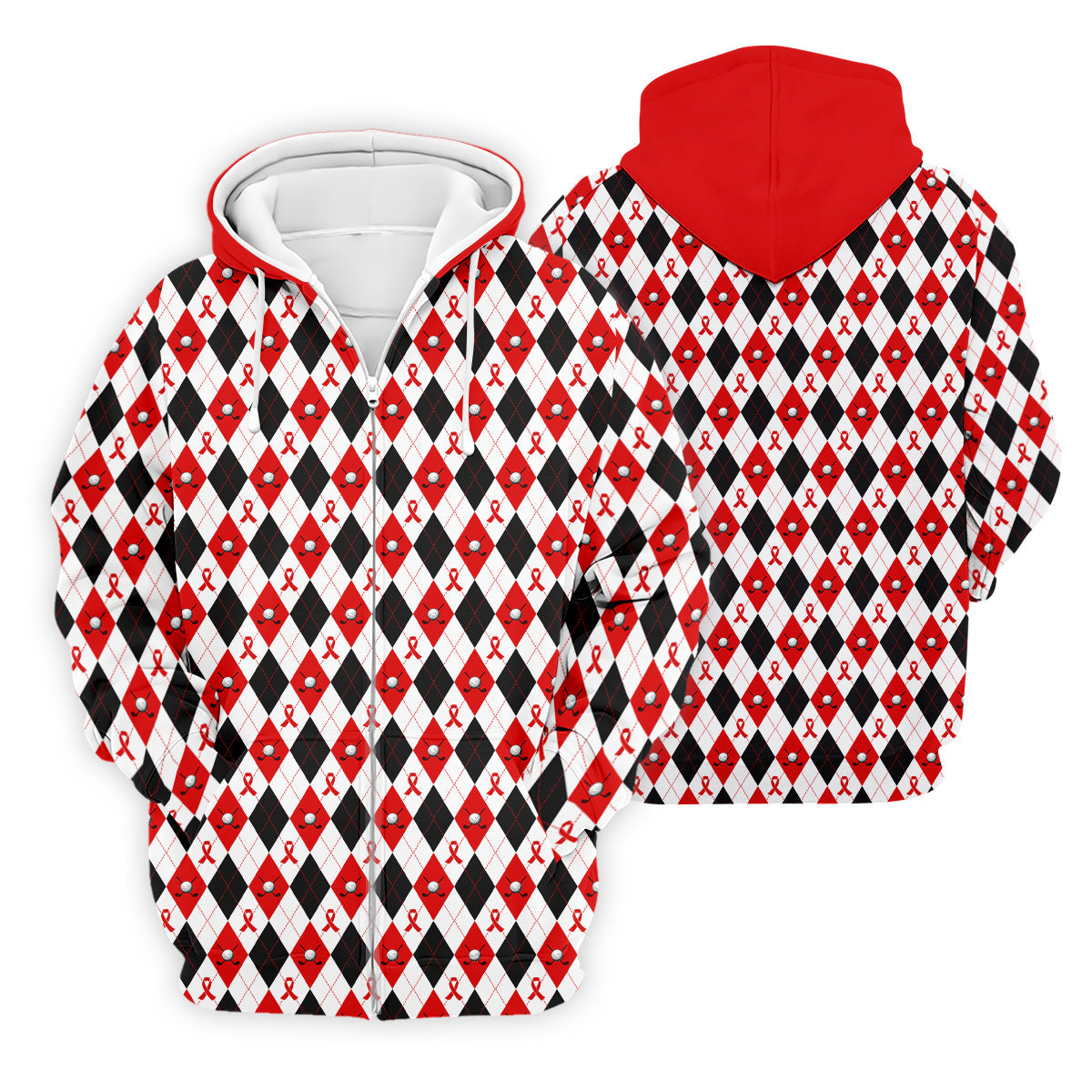 Blood Cancer Men's Polo Shirt, Blood Cancer Awareness Shirt, Men Golf Shirt, Golf Gift For Men