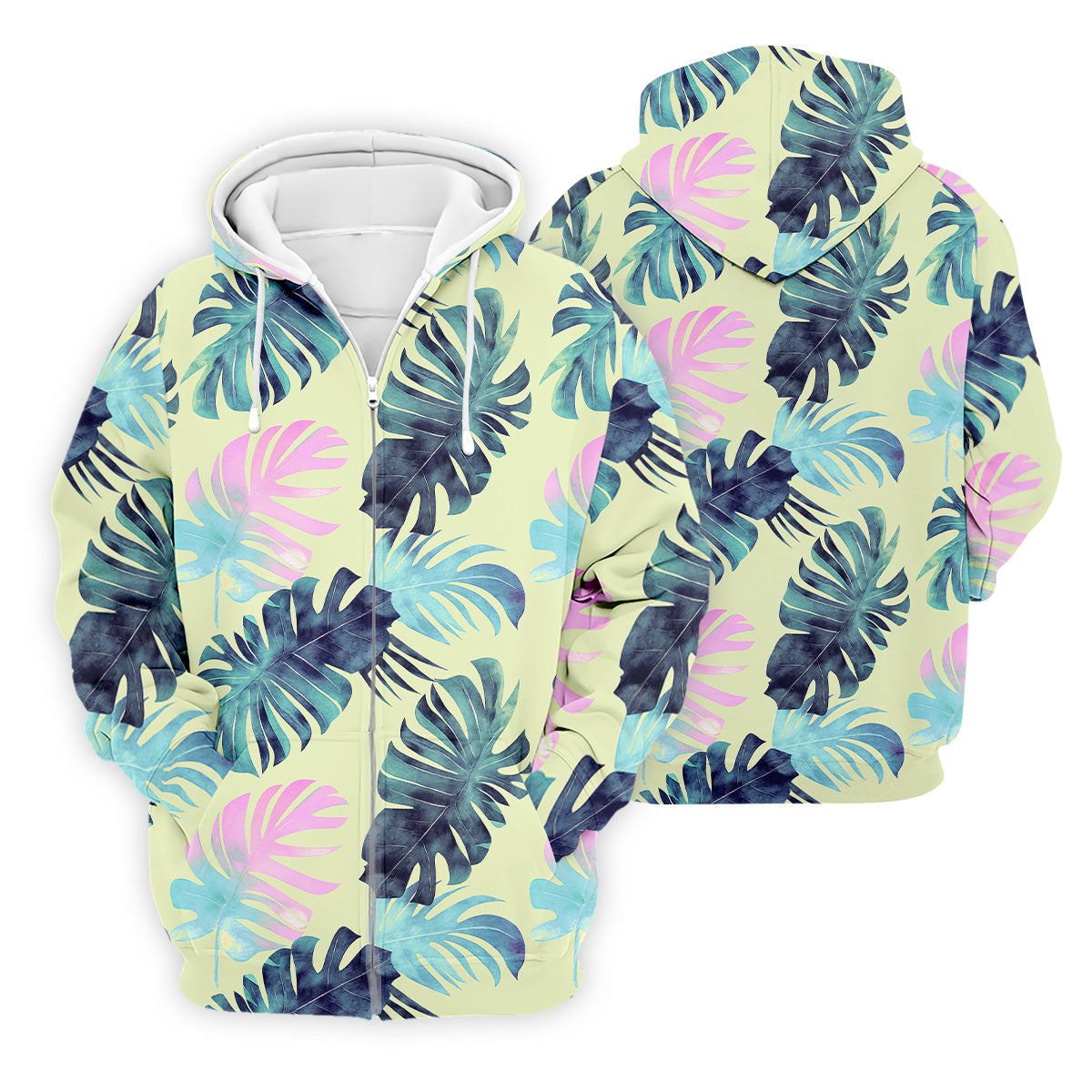 Tropical Palm Leaves Golf Tops For Men, Mens Golf Polo Shirts, Unique Gift For Golfer, Golfing Apparel