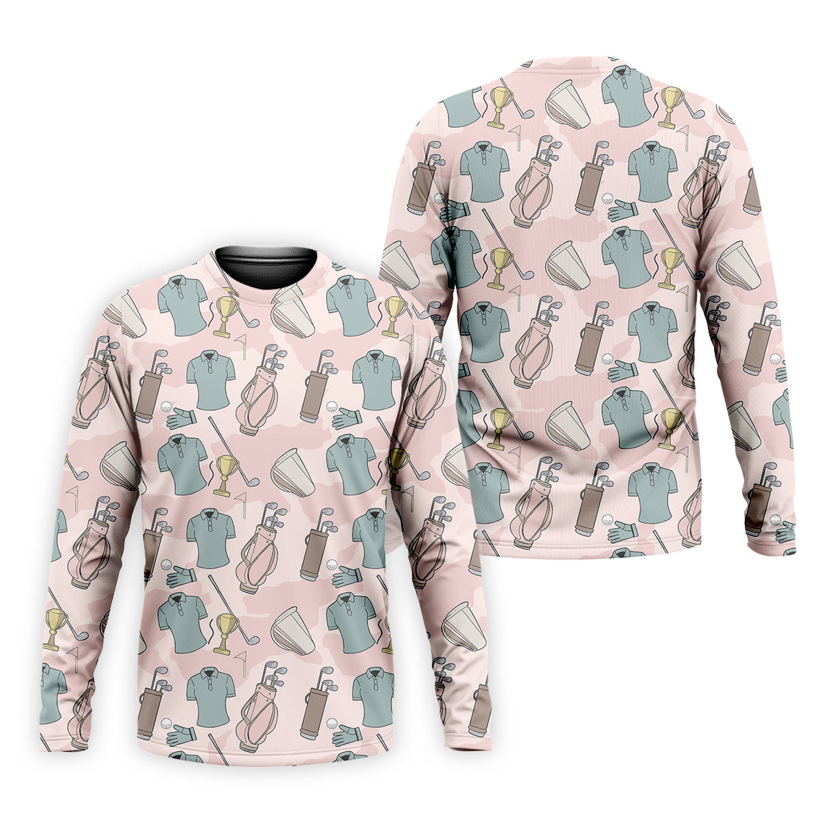 Pattern Golf Shirt, Long Sleeve Golf Shirts, Golf Gift Ideas For Him, Matching Golf Shirts, Golf Shirts For Men