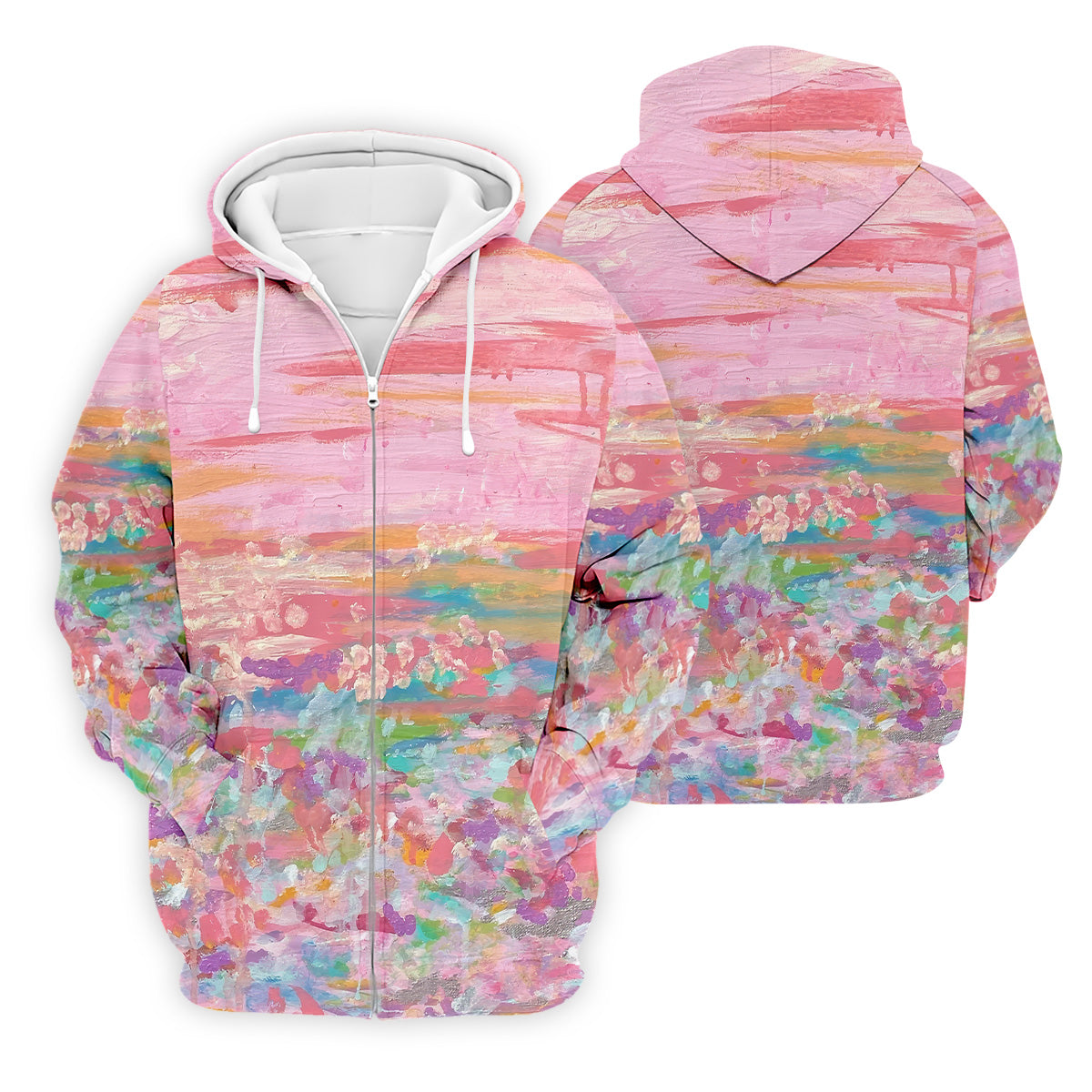 Ombre Colorful Breast Cancer Golf Shirt, Mens Pink Golf Polo, Matching Golf Shirt, Golf Gift For Men