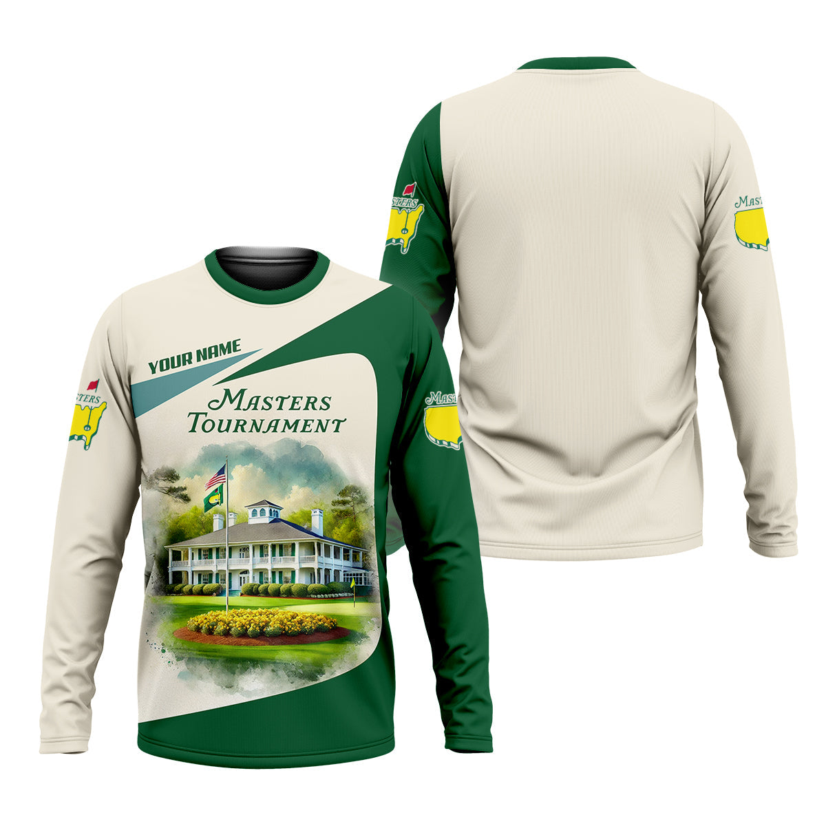 Masters Tournament Augusta Golf Course Customize Mens Golf Polo Shirt, Golfing Apparel, Funny Golf Shirt