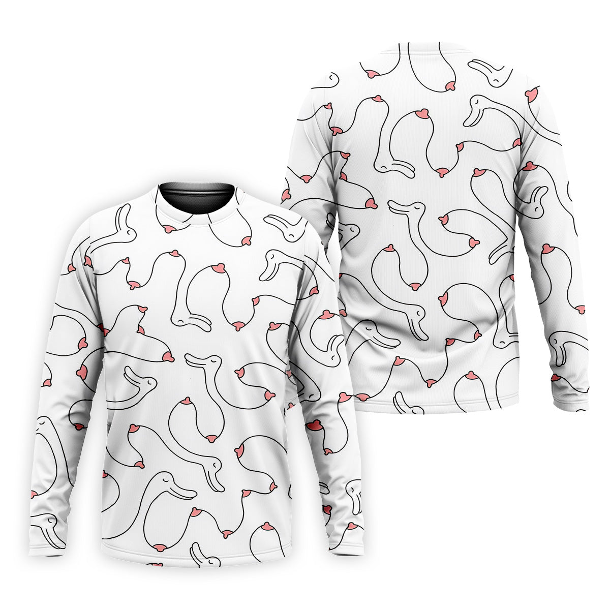 Funny Boob Goose Golf Polos For Men, Fun Golf Shirt, Best Golf Gift For Dad