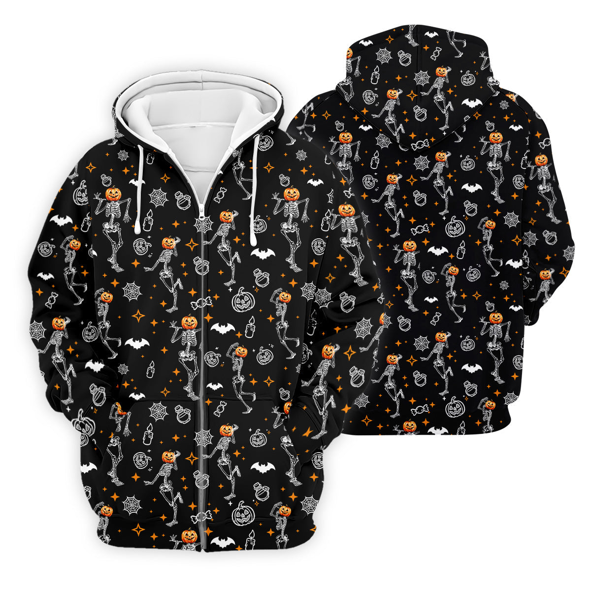 Skeleton Black Golf Shirt, Halloween Golf Shirt, Fun Golf Polos, Men's Long Seeve Golf Shirts, Golf Gifts For Men