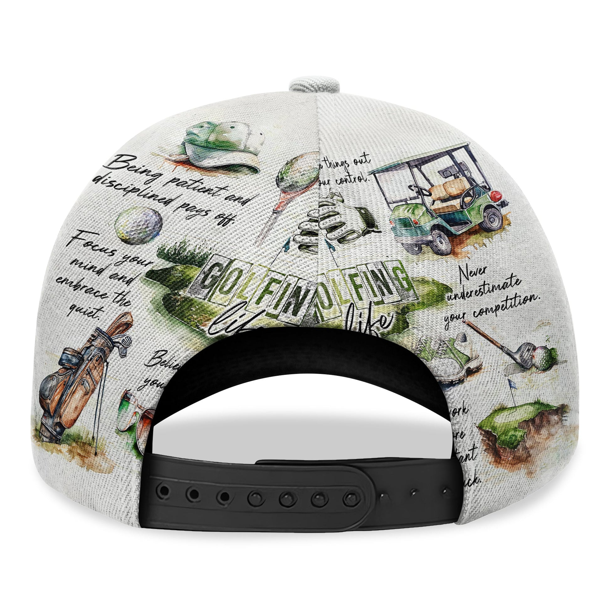 Custom Golfing Life Golf Cap, Funny Golf Hat, Christmas Golf Gift