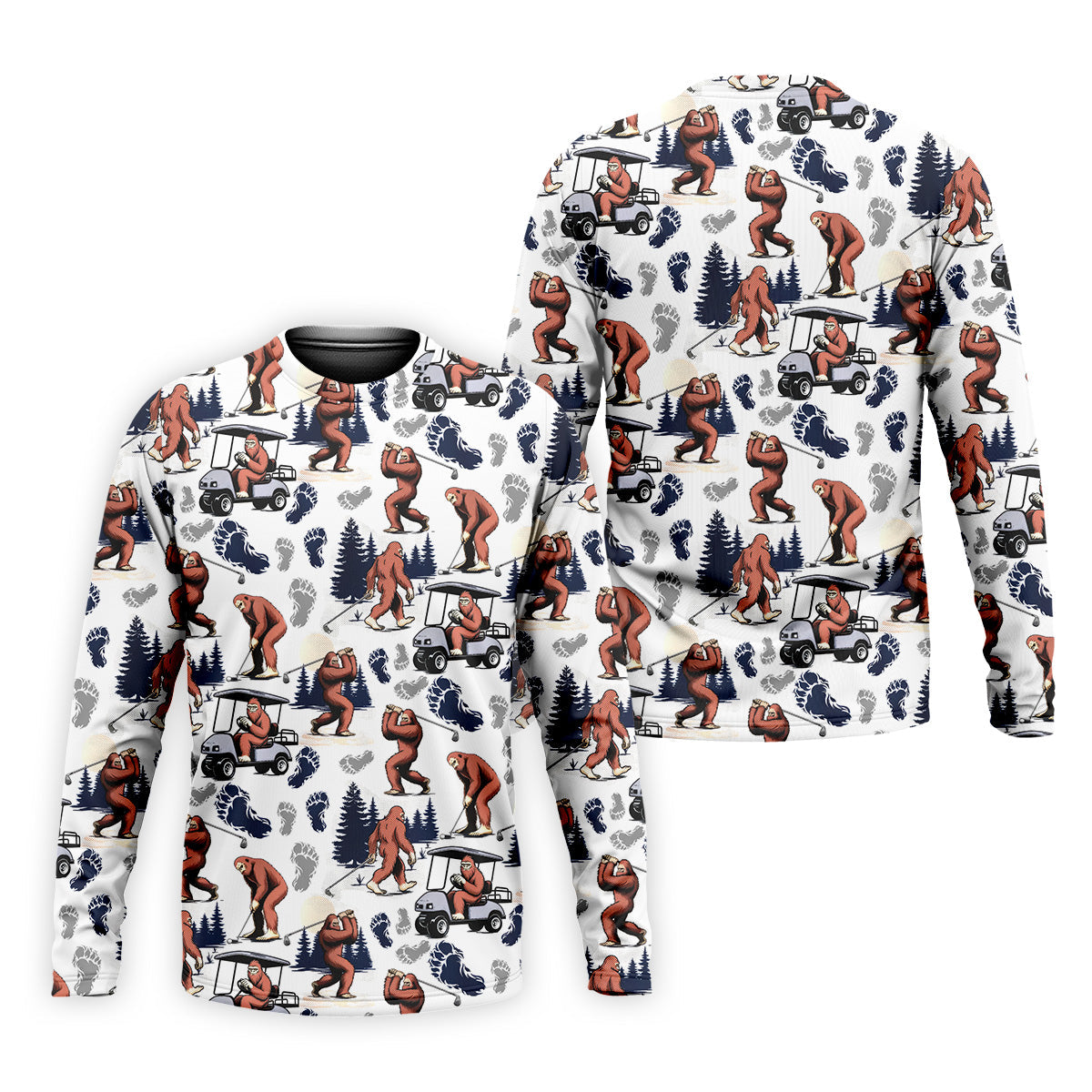 Sasquatch Golf Shirt, Bigfoot Shirt, Hawaiian Golf Shirts, Matching Golf Shirts, Golf Shirts For Men